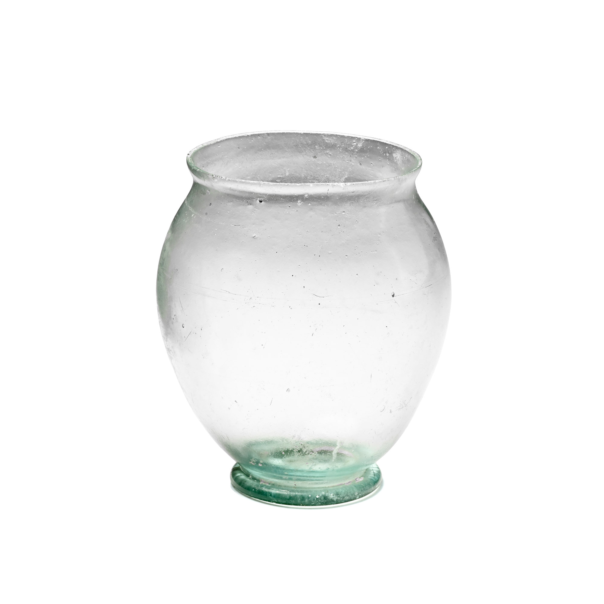 Roman Pale Green Glass Jar