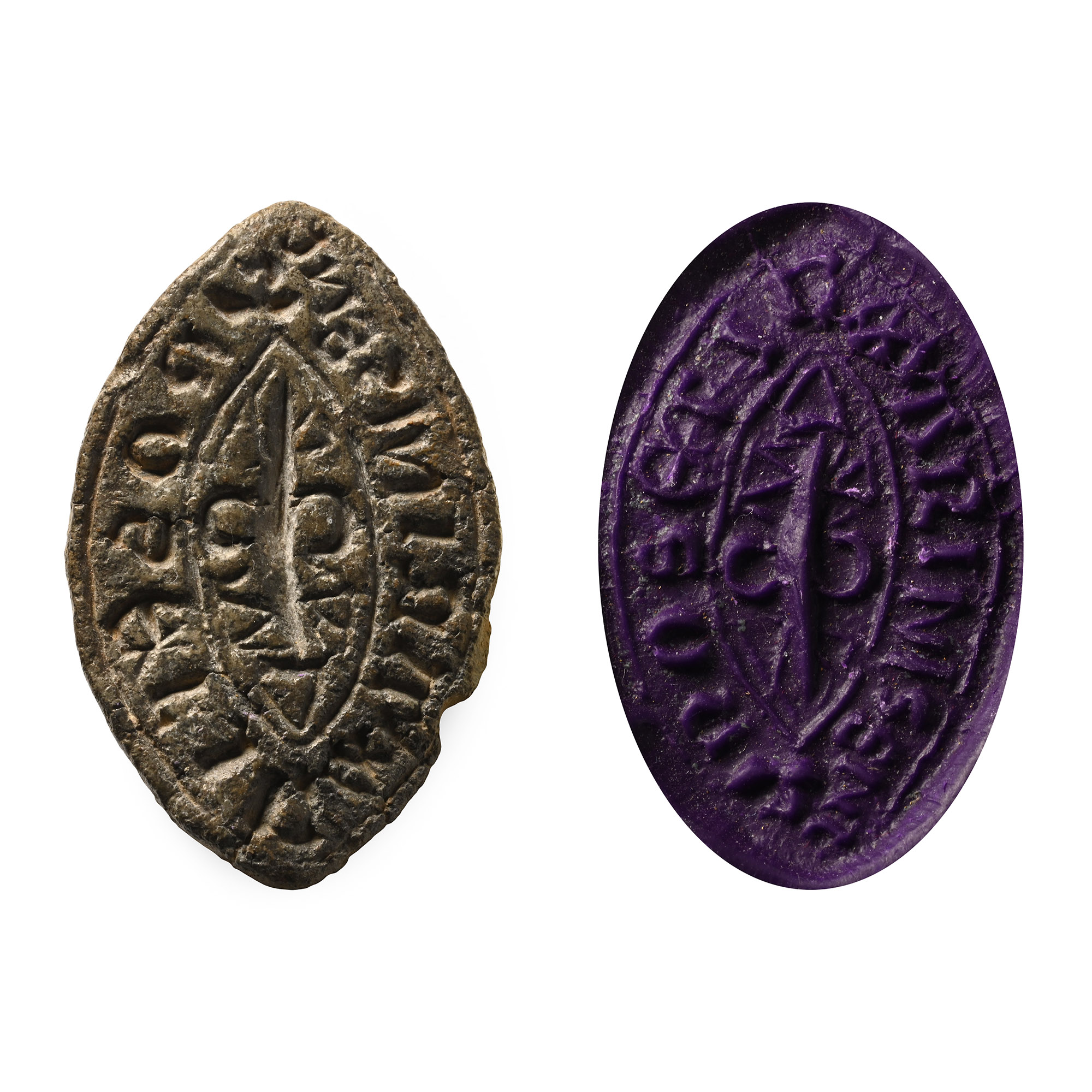 Medieval Lead Seal Matrix for Roberti Marinissni
