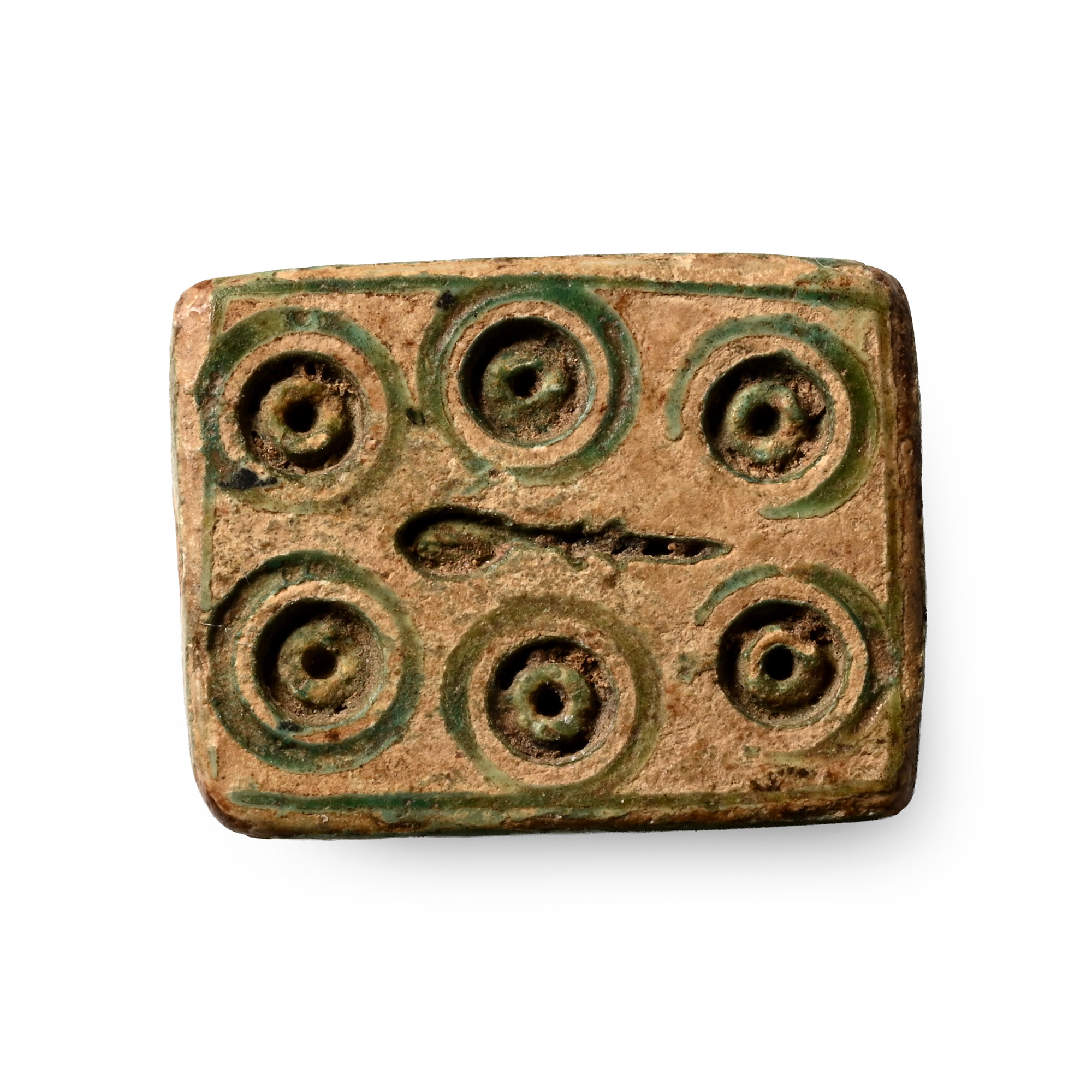 Egyptian Faience Fish Plaque Amulet