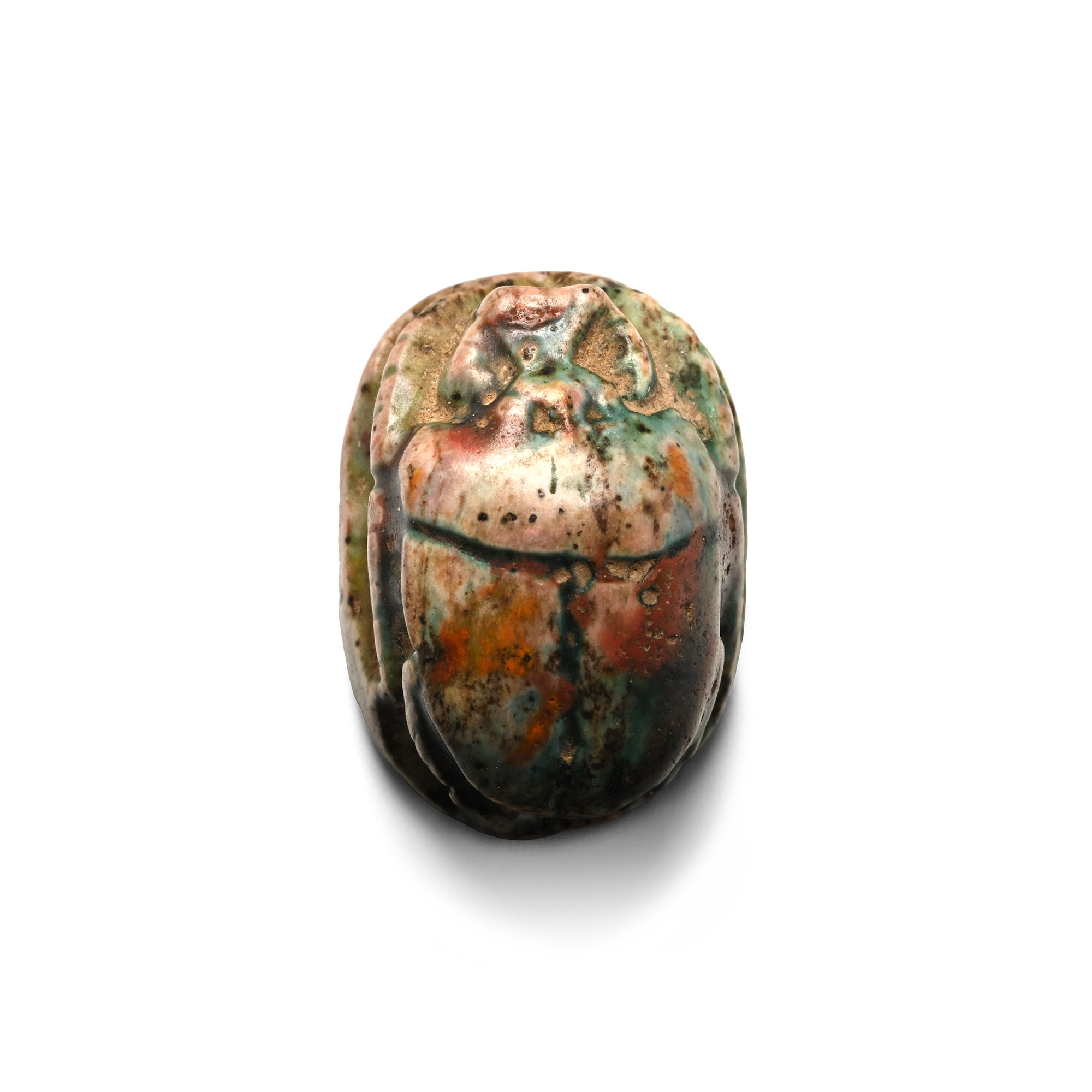 Egyptian Steatite Scarab with Hieroglyphs