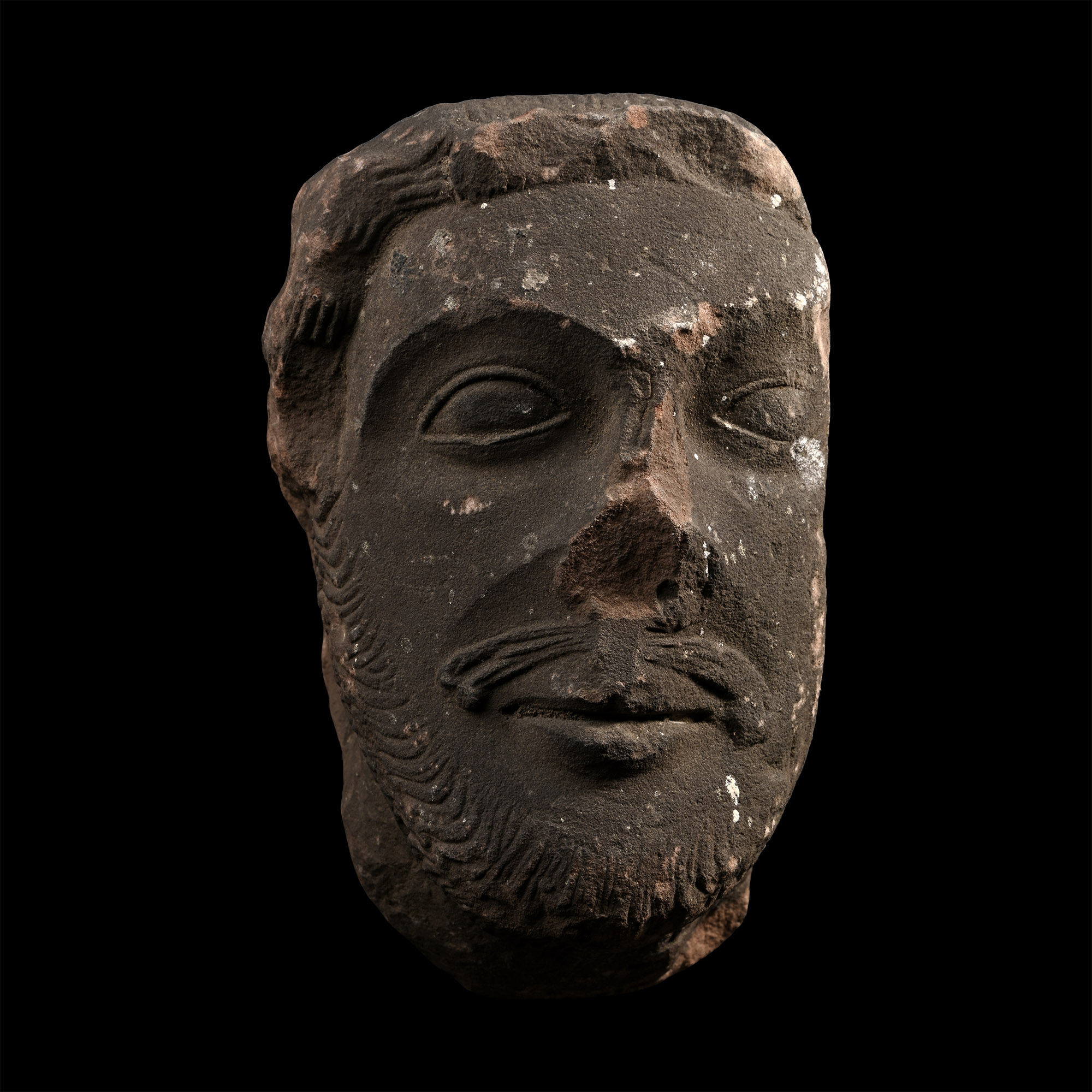Post Medieval Red Sandstone Corbel Head