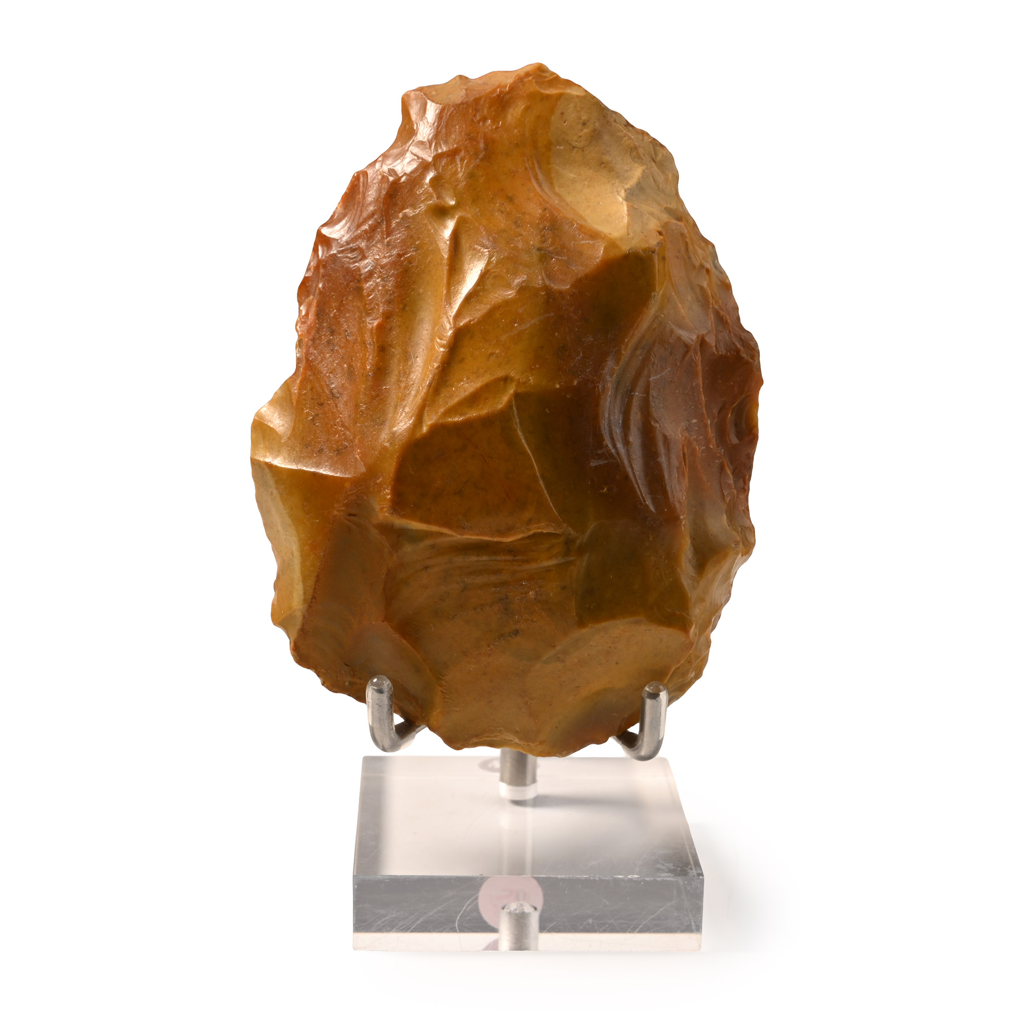 French Stone Age 'Homo Heidelbergensis' Colourful Flint Handaxe