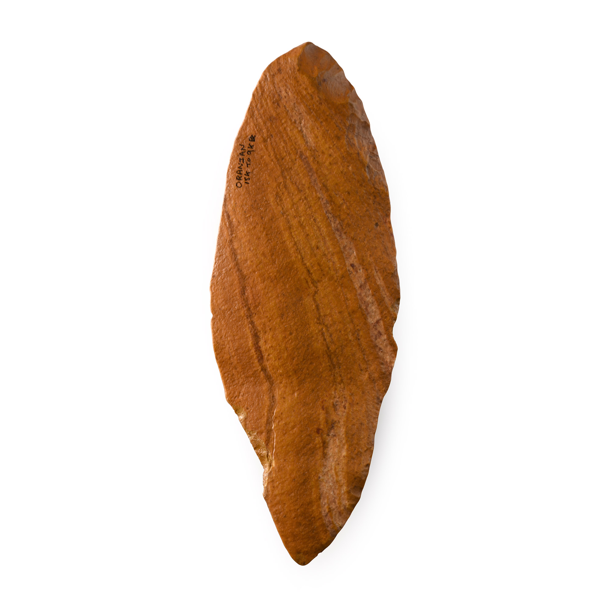 Large Stone Age Orange Jasper Knife Blade