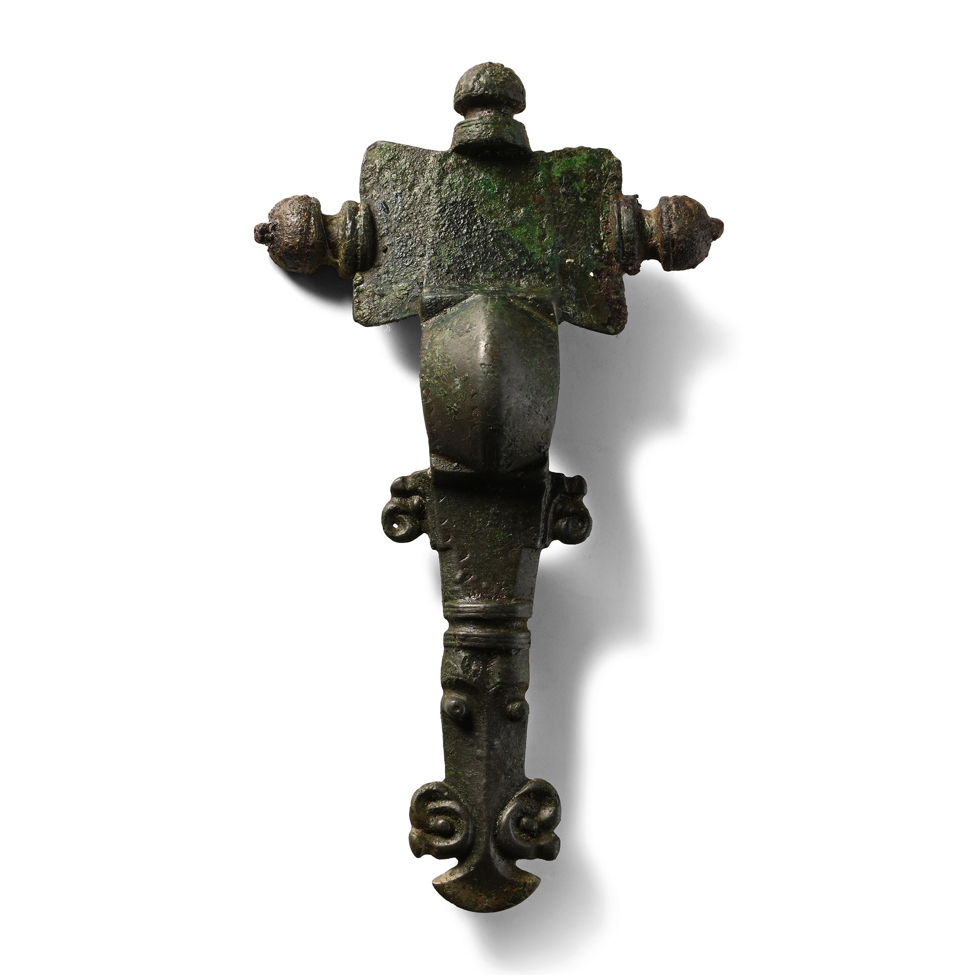 Large Anglo-Saxon Bronze Cruciform Brooch