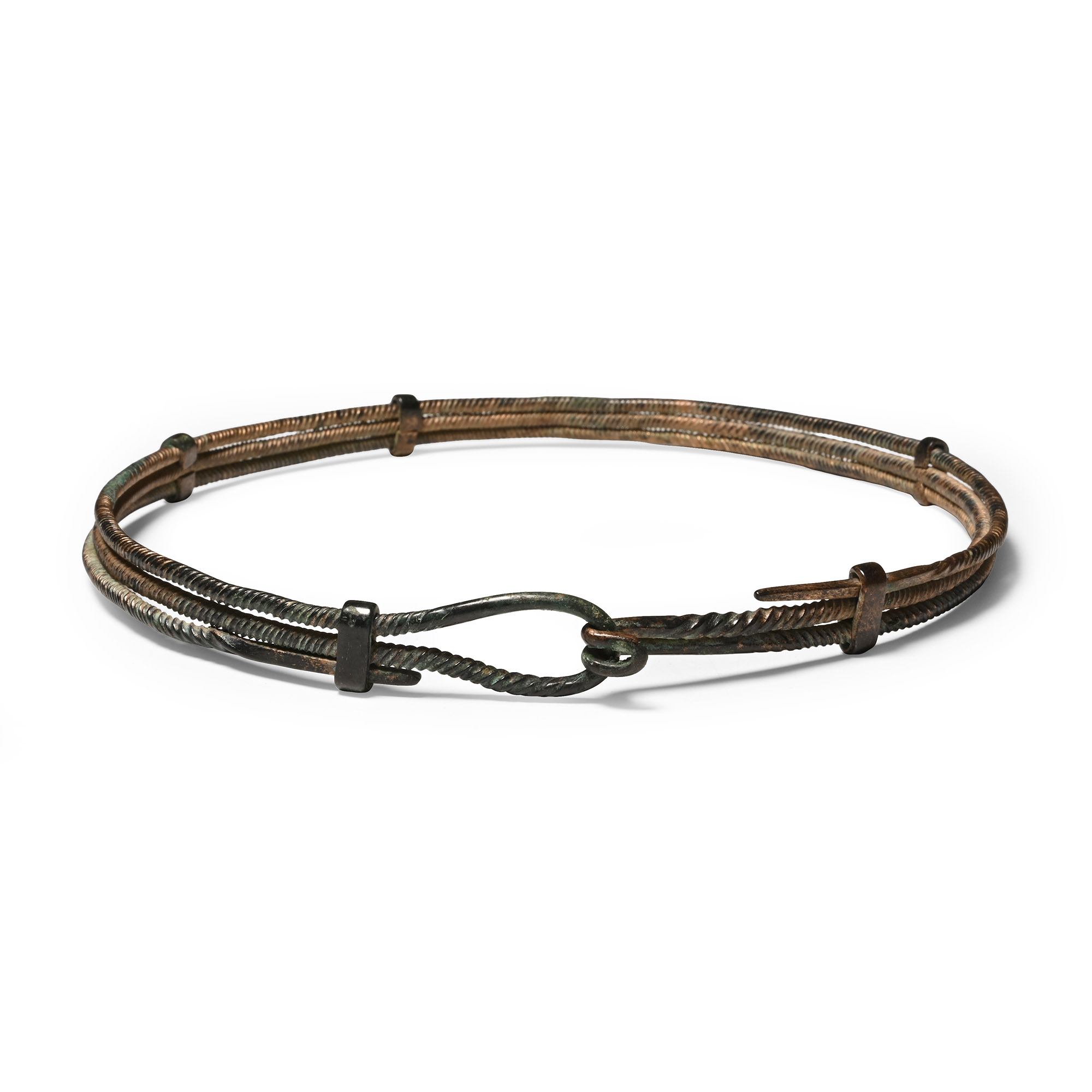Thracian Bronze Twisted Neck Torc