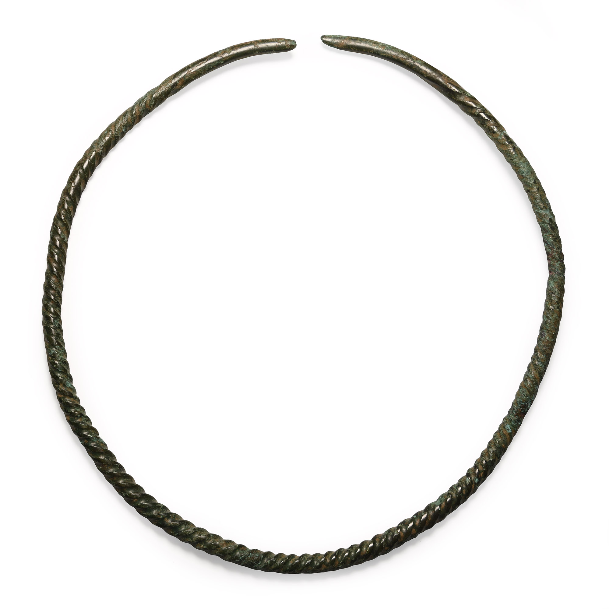 Viking Period Twisted Bronze Neck Torc