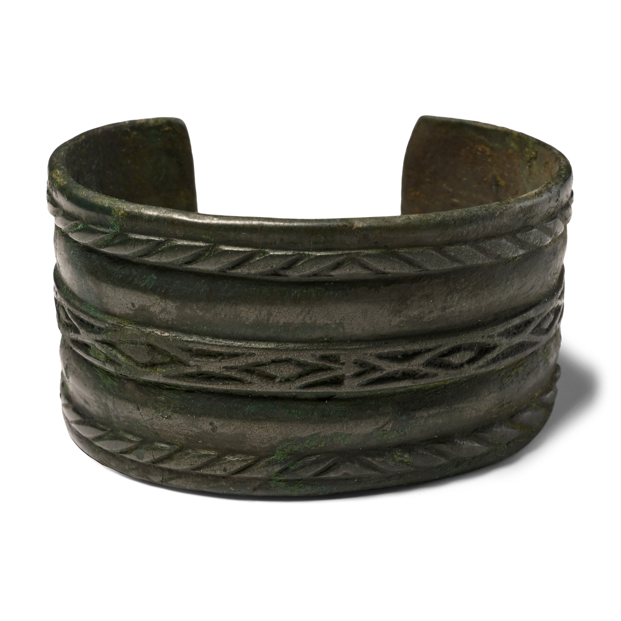 Viking Bronze Bracelet with Bear's Head Terminals