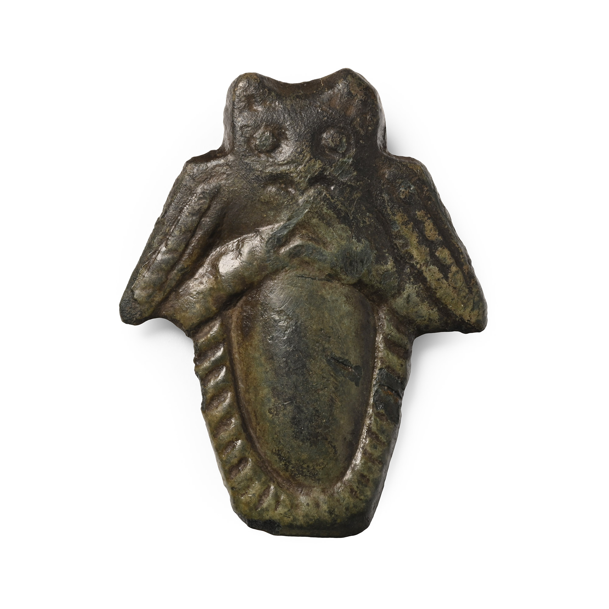 Pre-Viking Bronze Owl Mount