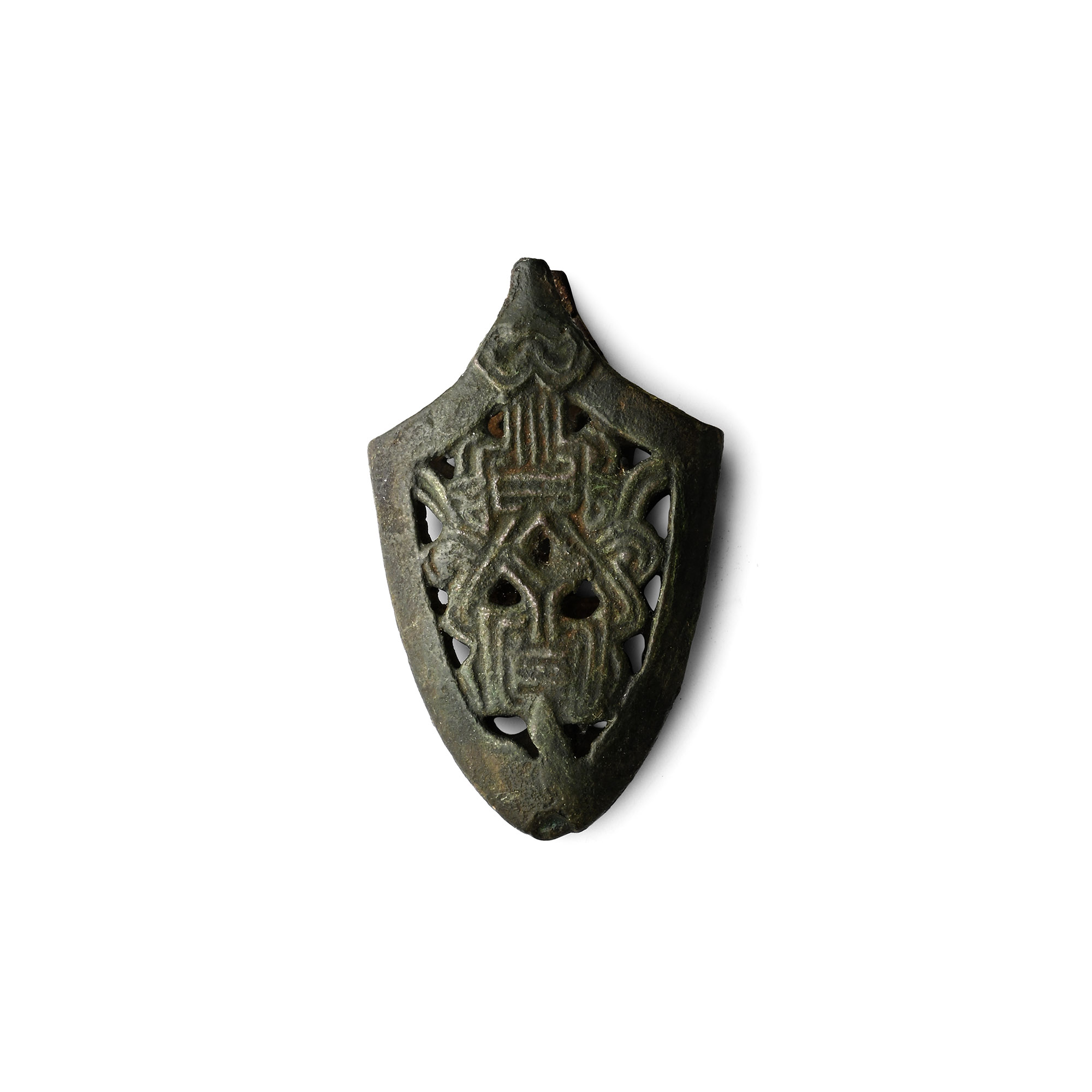 Viking Age Iron Pattern-Welded Sword with Decorated Hilt and Chape