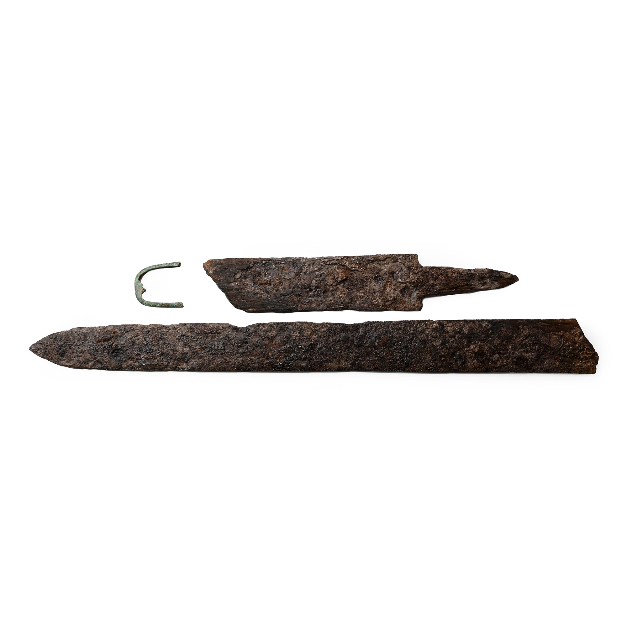 Saxon Sacrificed Iron Spatha with Bronze Chape