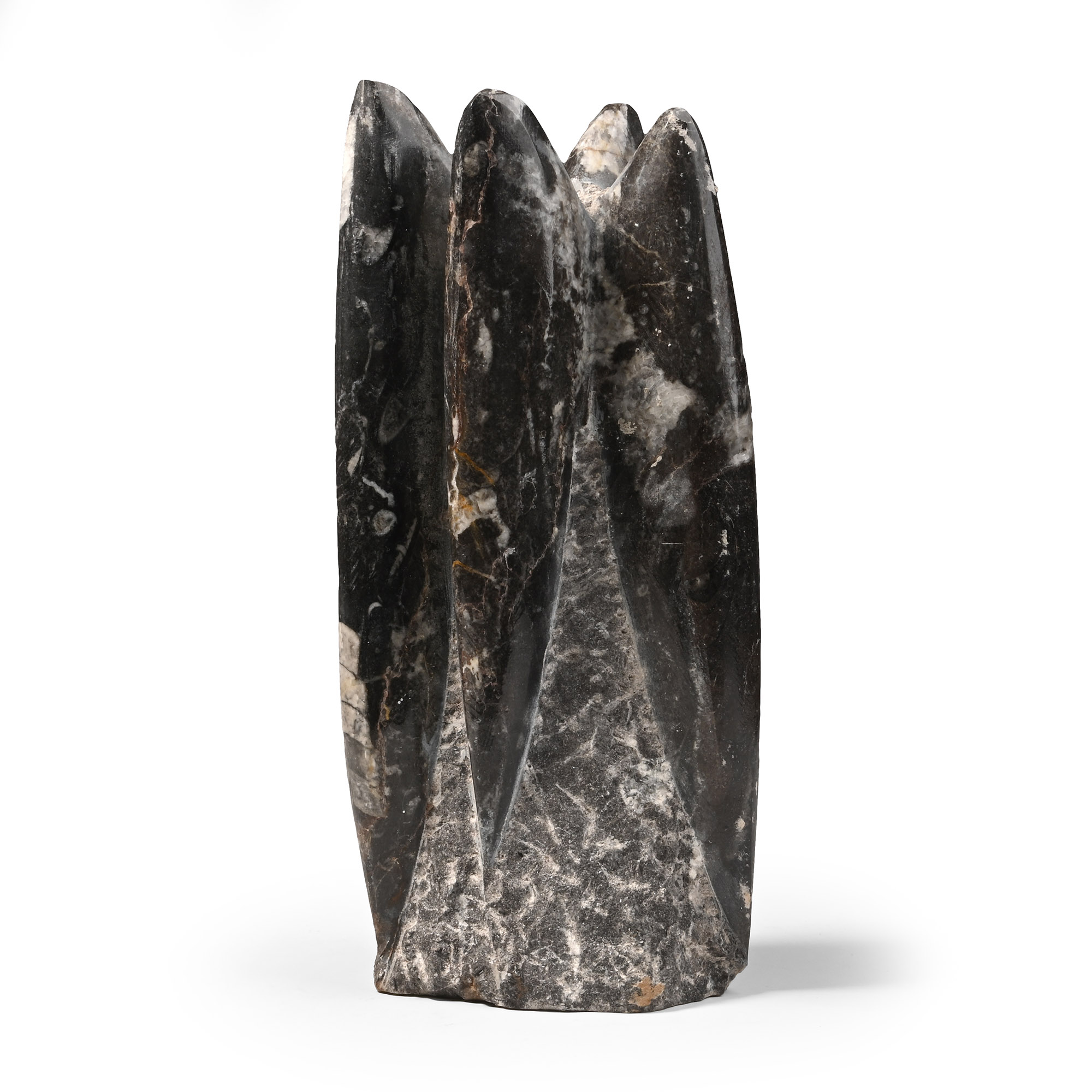 Polished Fossil Orthoceras Column