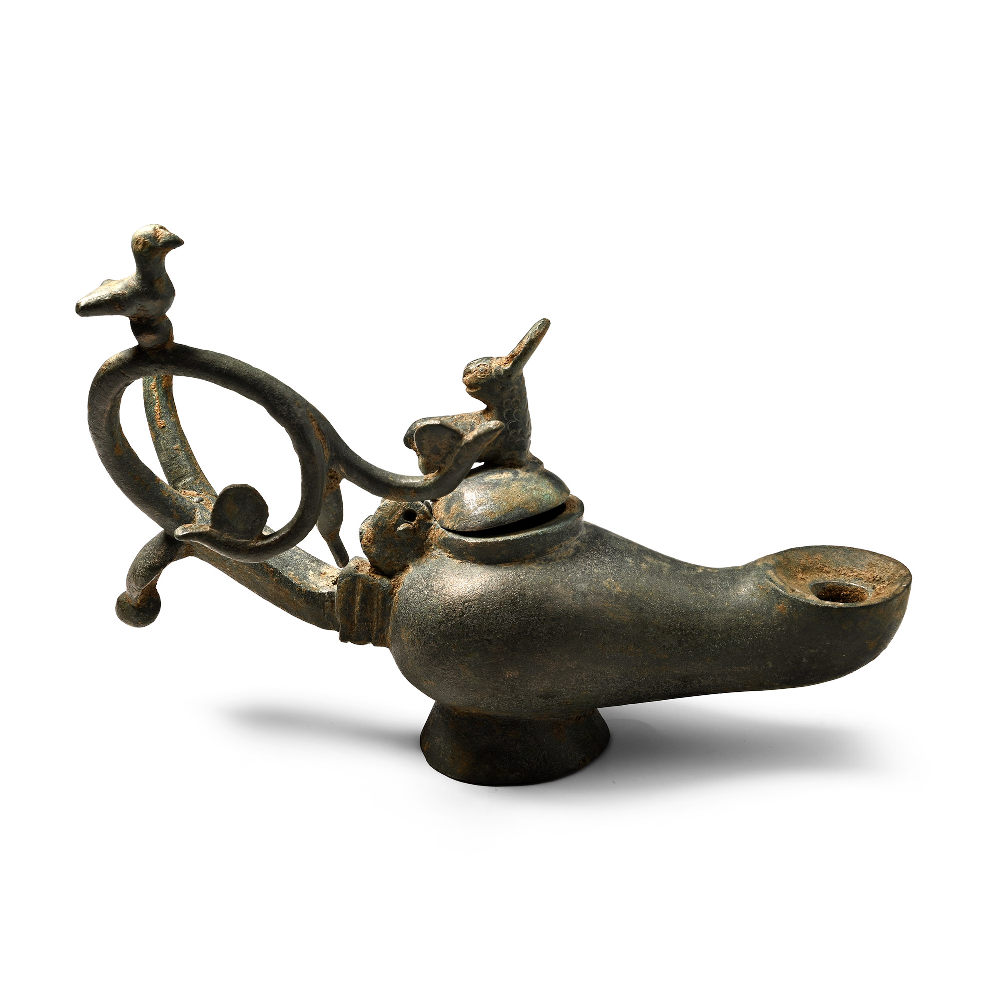 Byzantine Bronze Oil Lamp