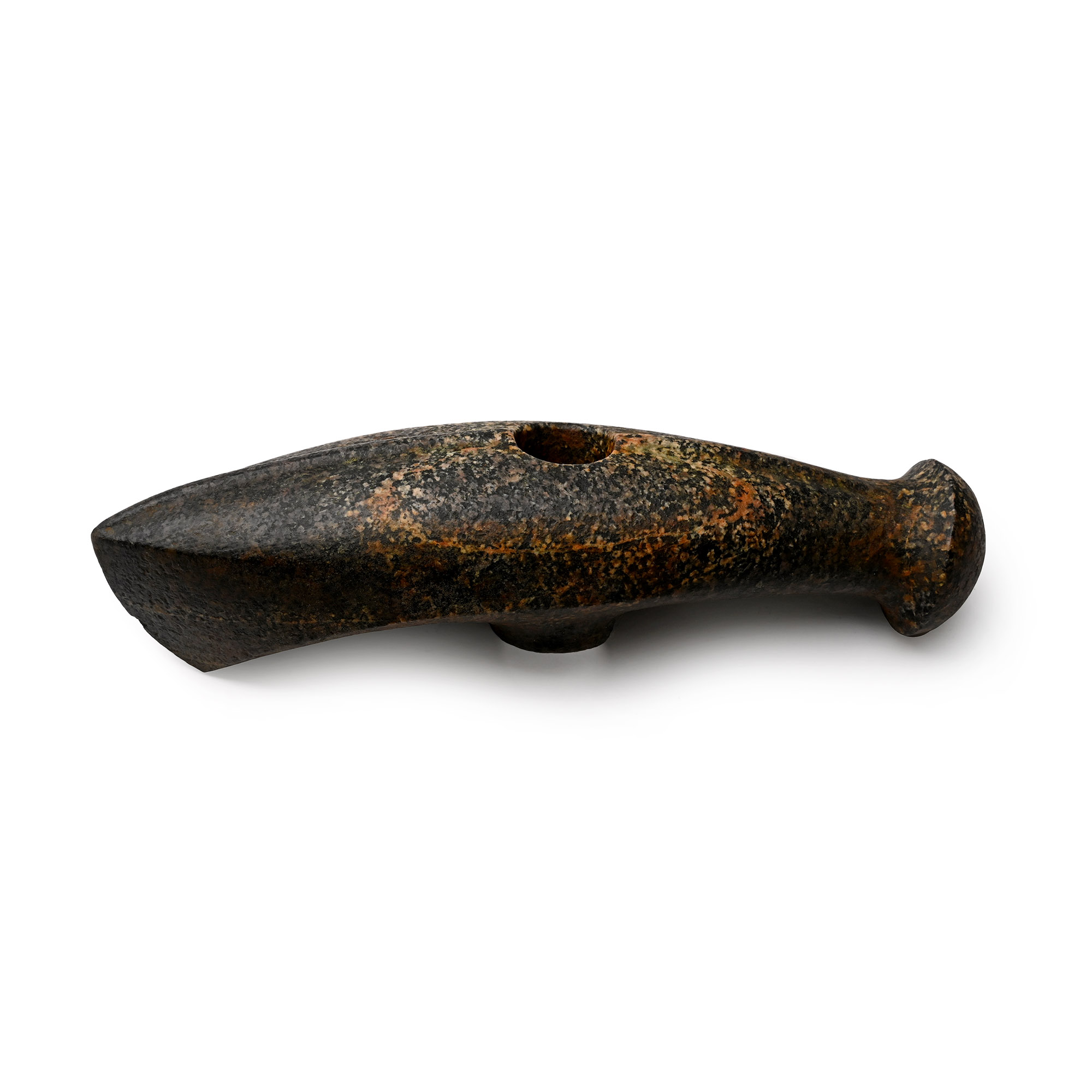 Large Stone Age Corded Ware Boat-Shaped Axehead