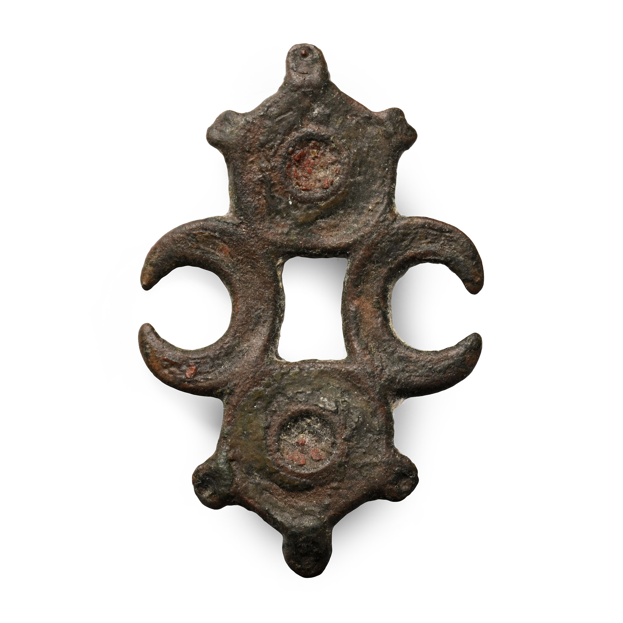 Romano-British Composite Lunar Type Plate Brooch