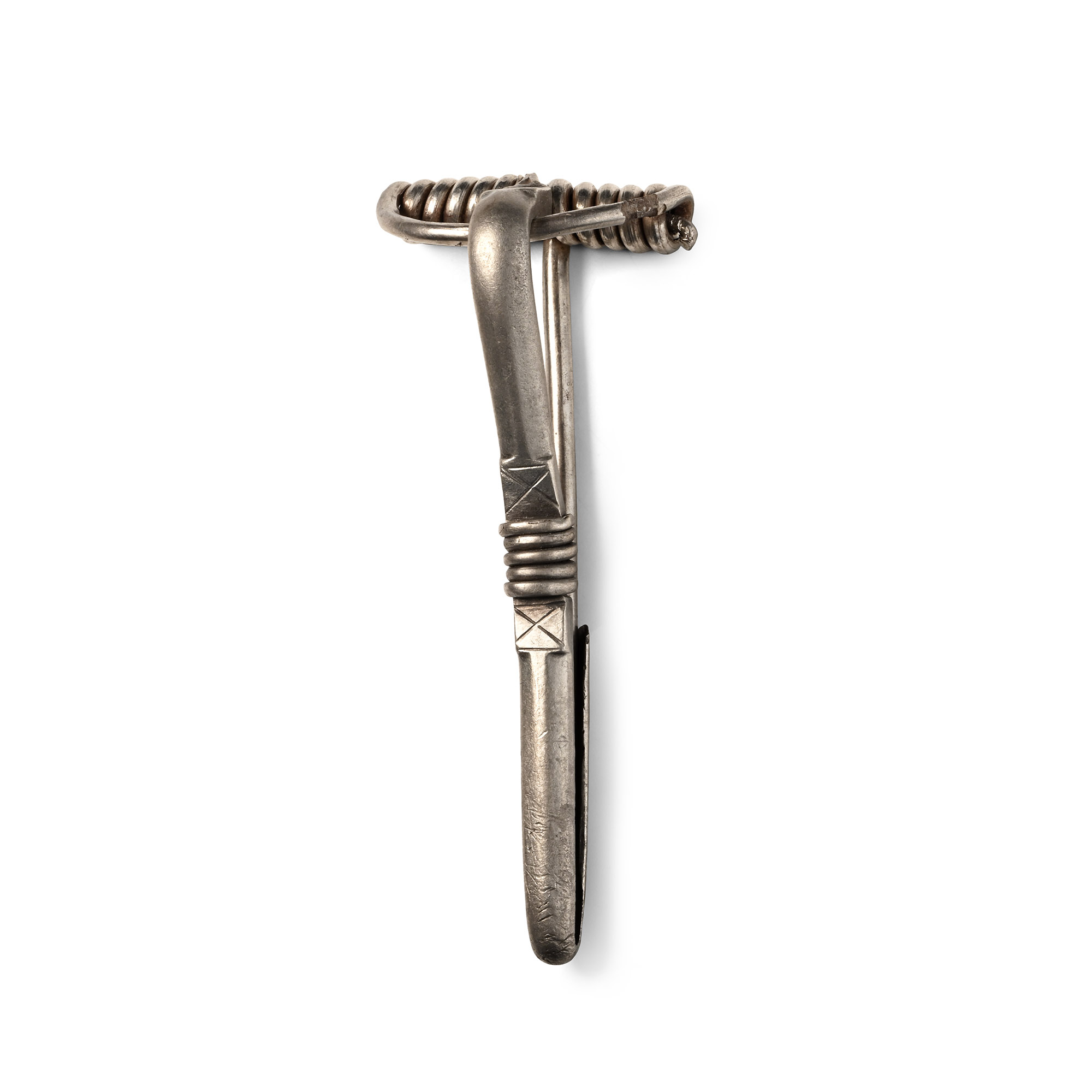 Roman Silver Bow Brooch