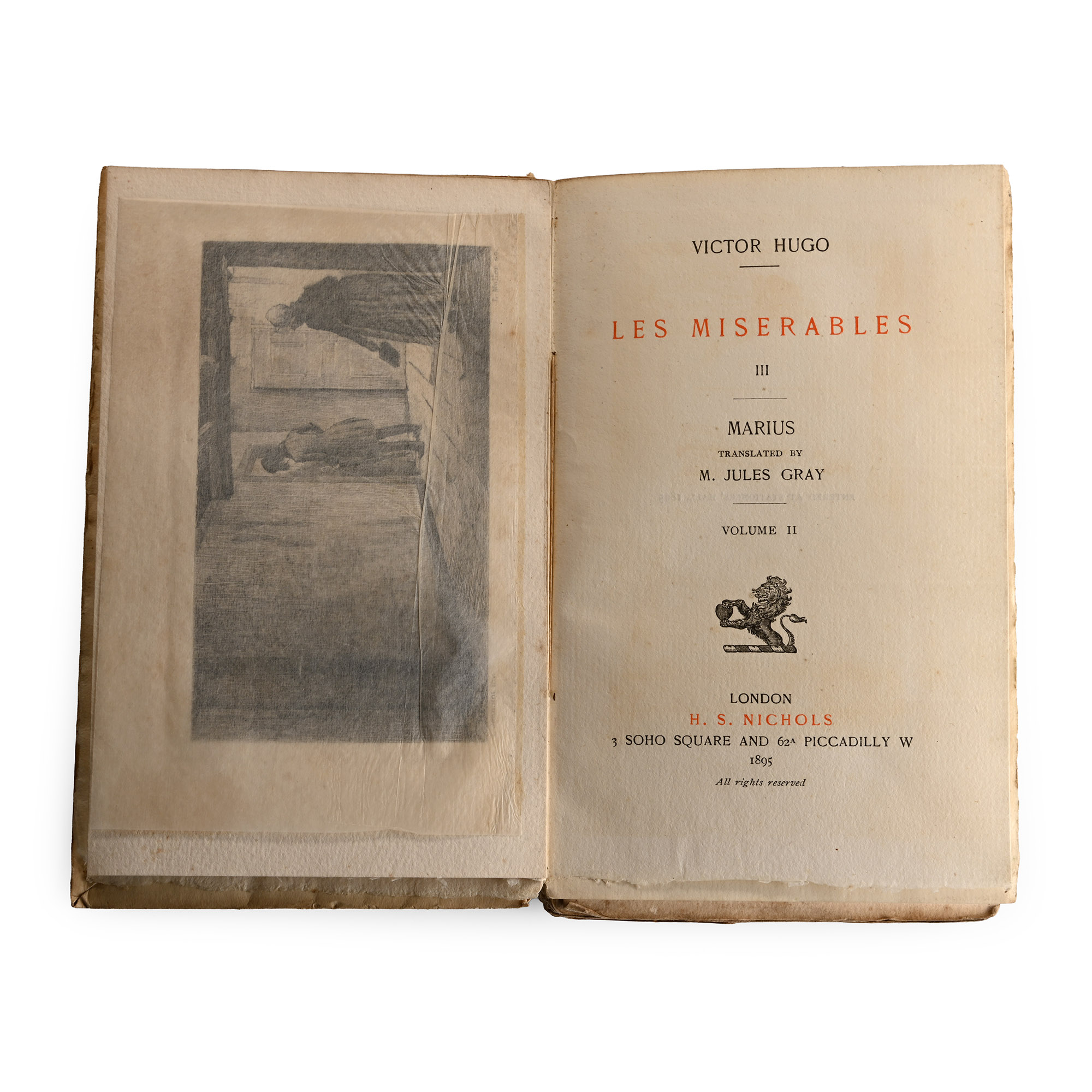The Novels Complete and Unabridged of Victor Hugo - Maurius Vol II, Limited Edition No.9 of 1,000 Copies