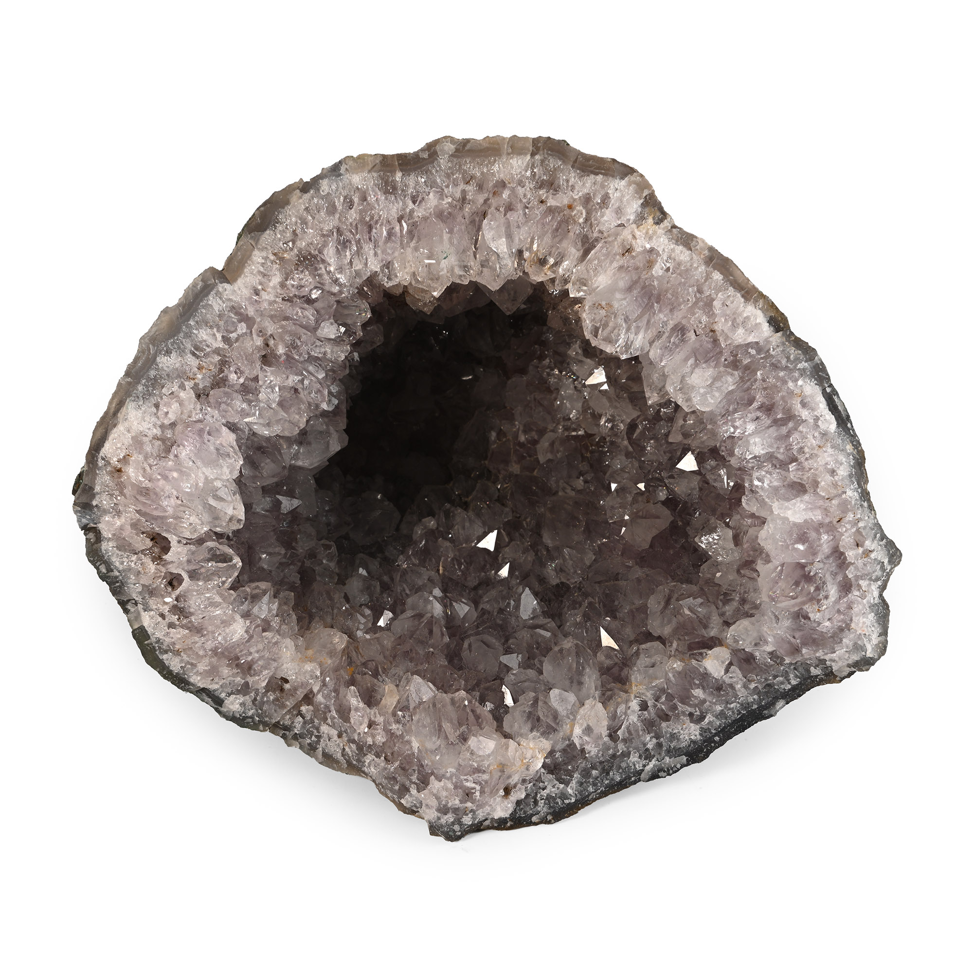 Large Pale Purple Amethyst Crystal Geode Cave
