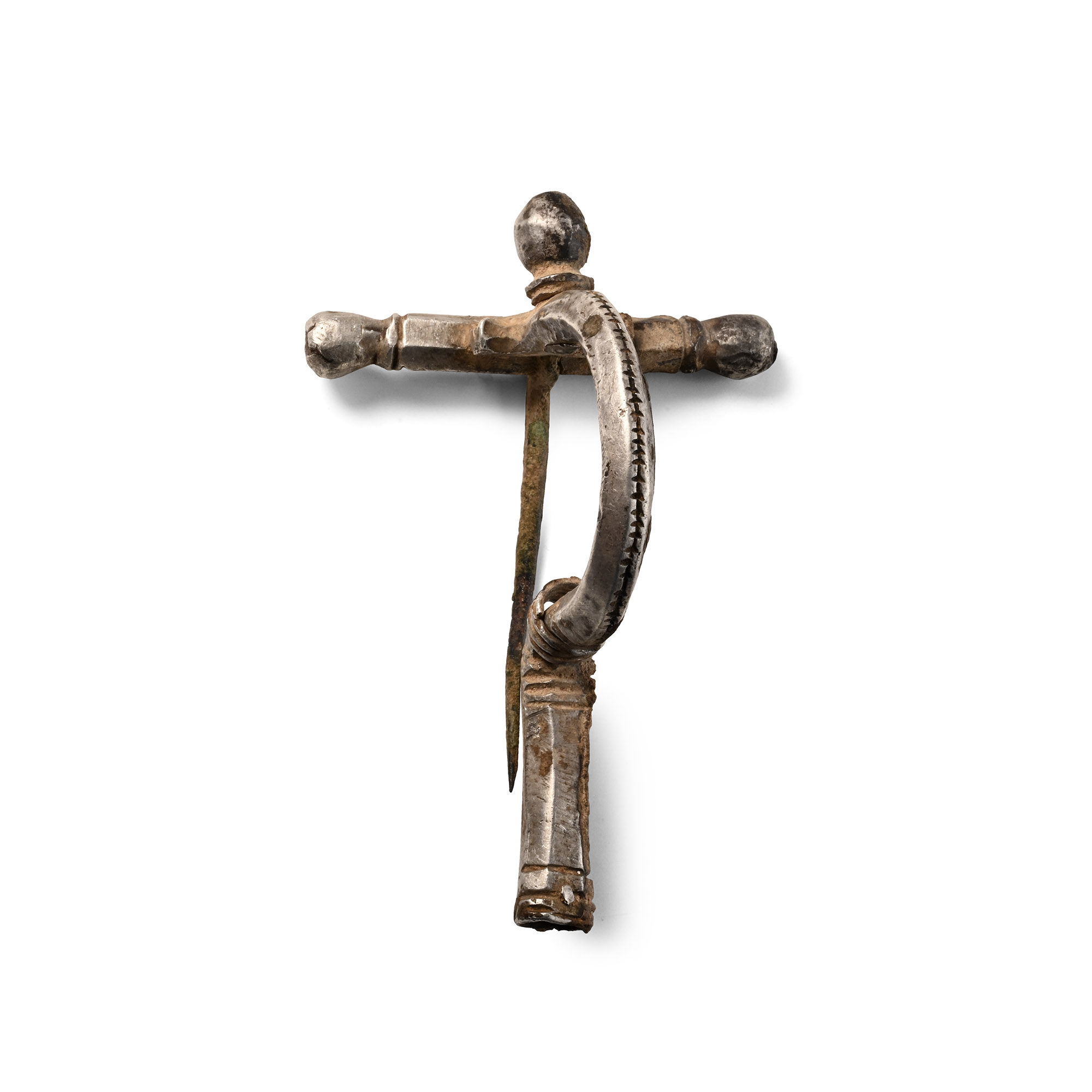 Roman Silver Crossbow Brooch
