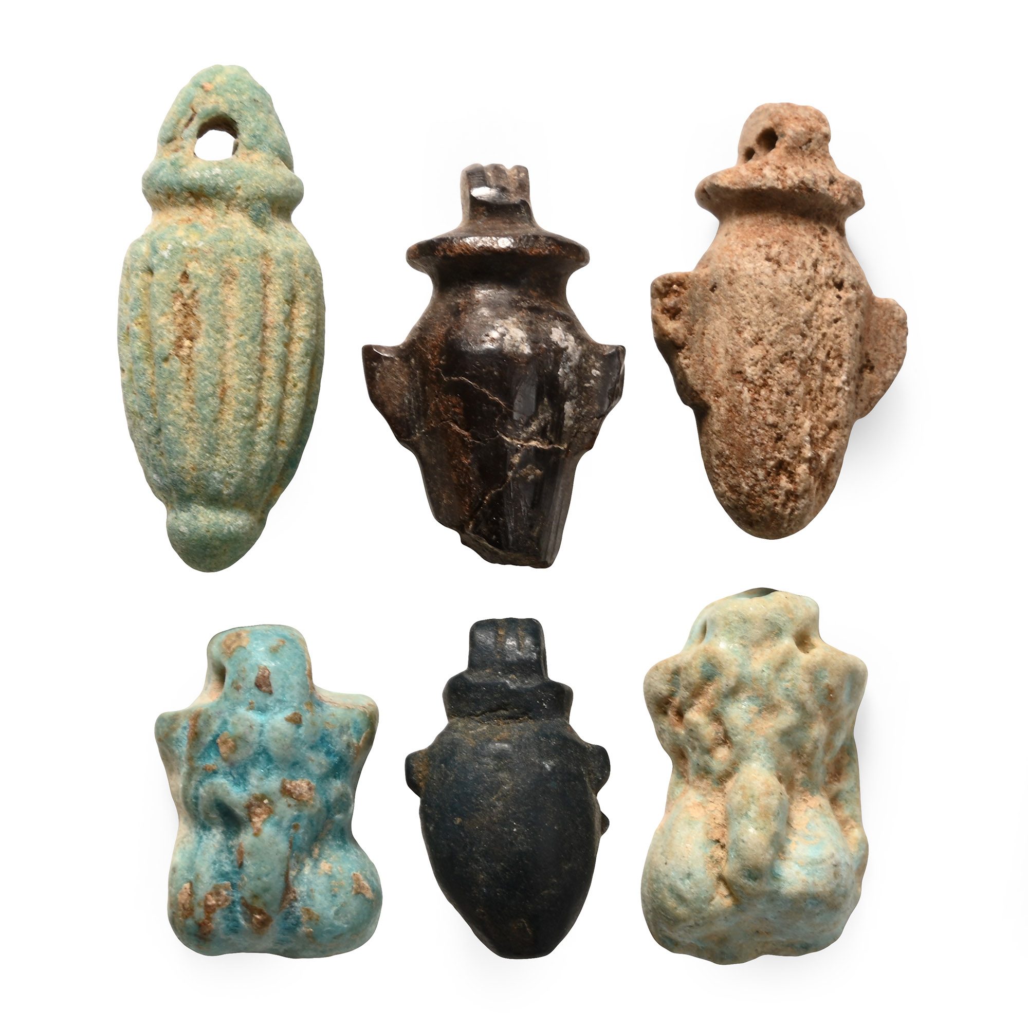 Egyptian Faience Amulet Group