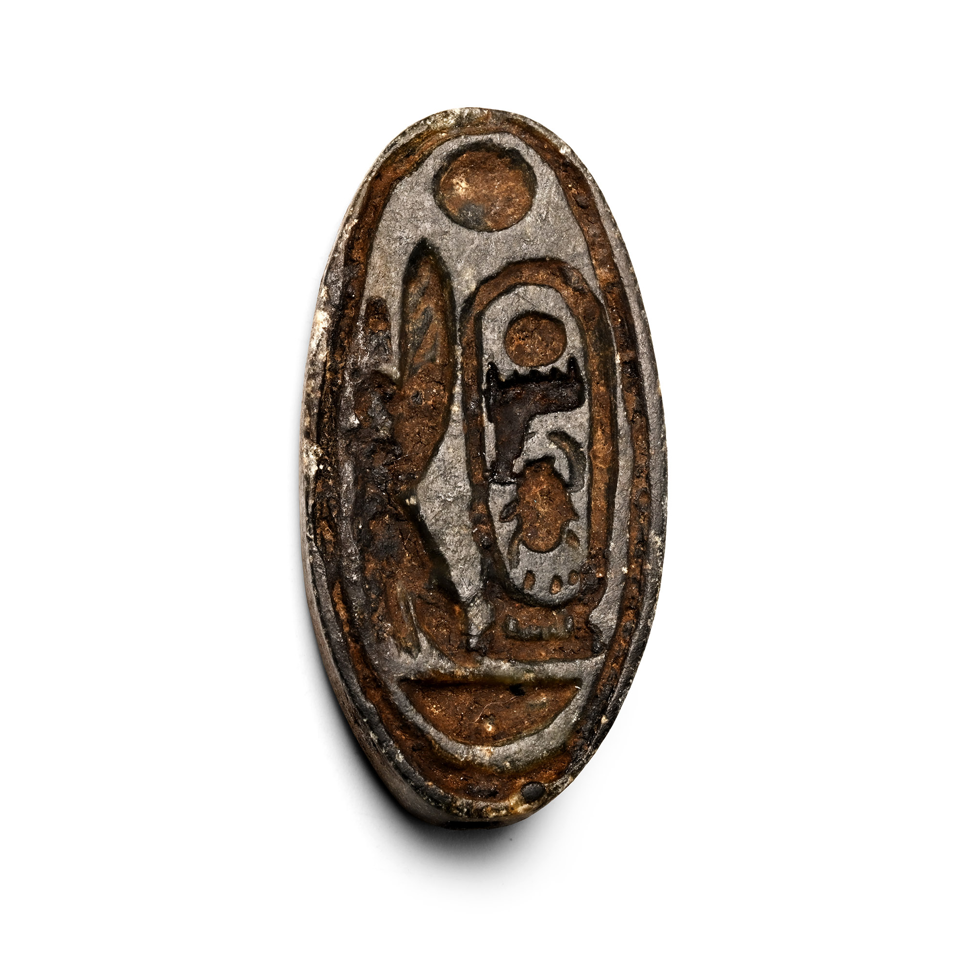 Egyptian Stone Scaraboid with Cartouche of Thutmose IV