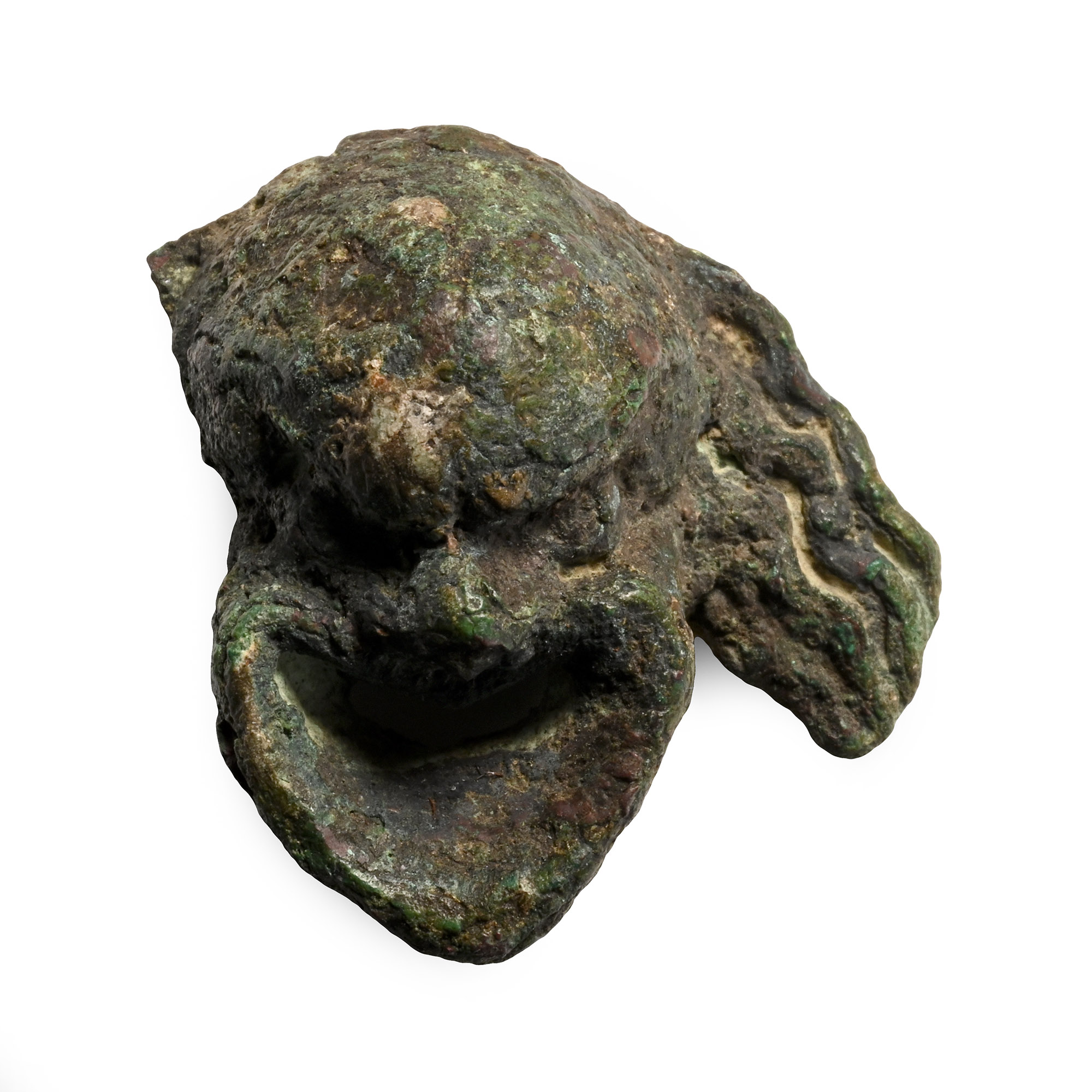 Roman Bronze Comic Actor's Mask Mount