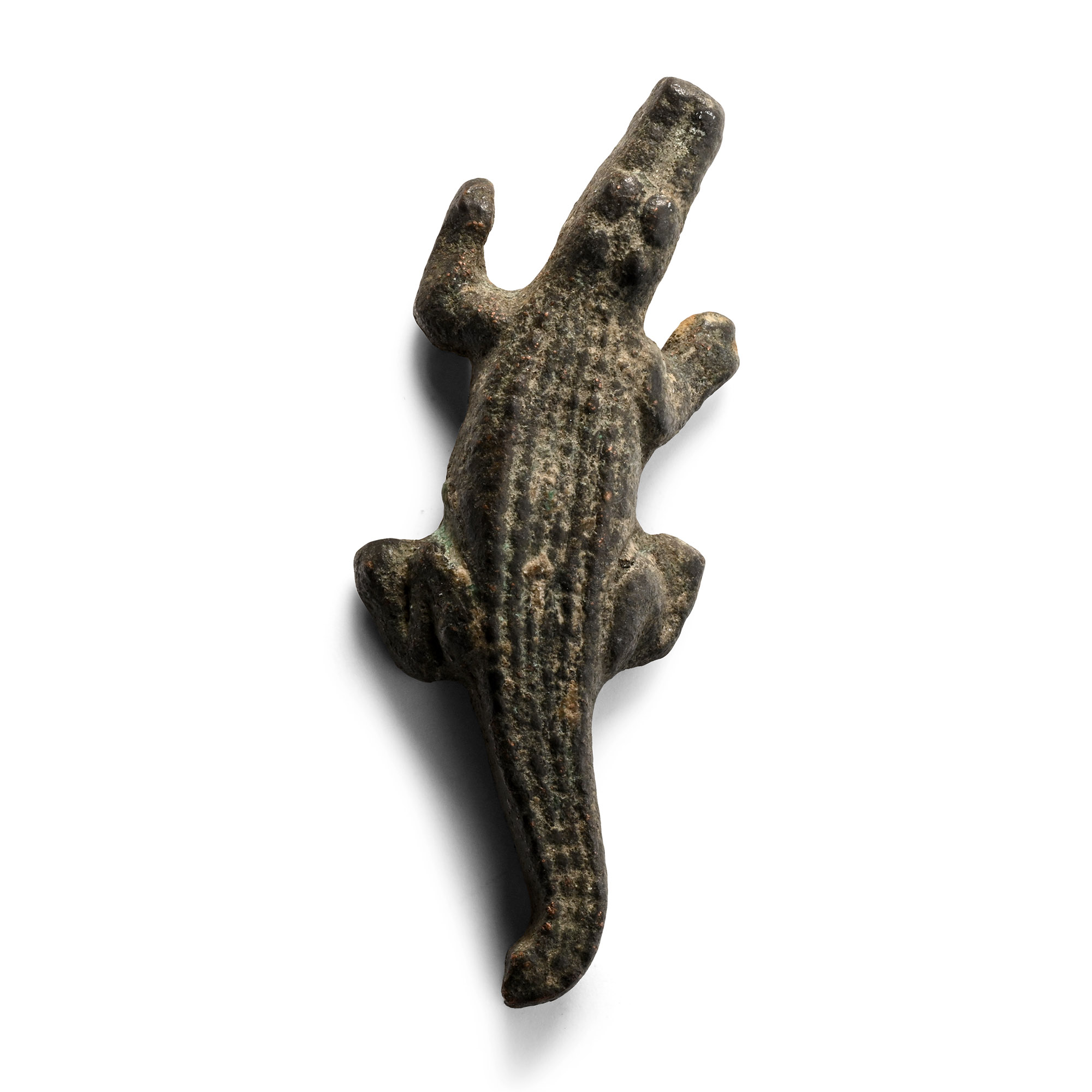 Roman Bronze Crocodile Statuette
