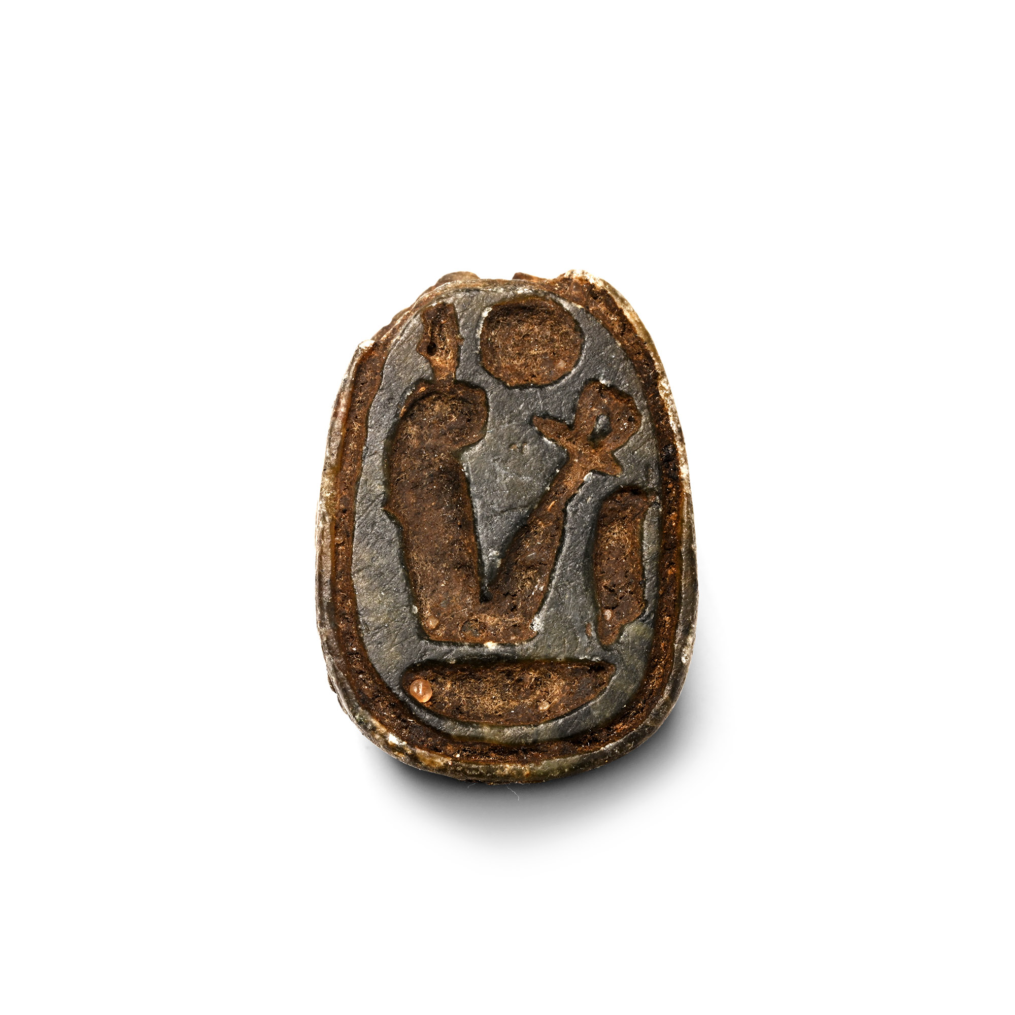Egyptian Faience Scarab of Amenhotep III