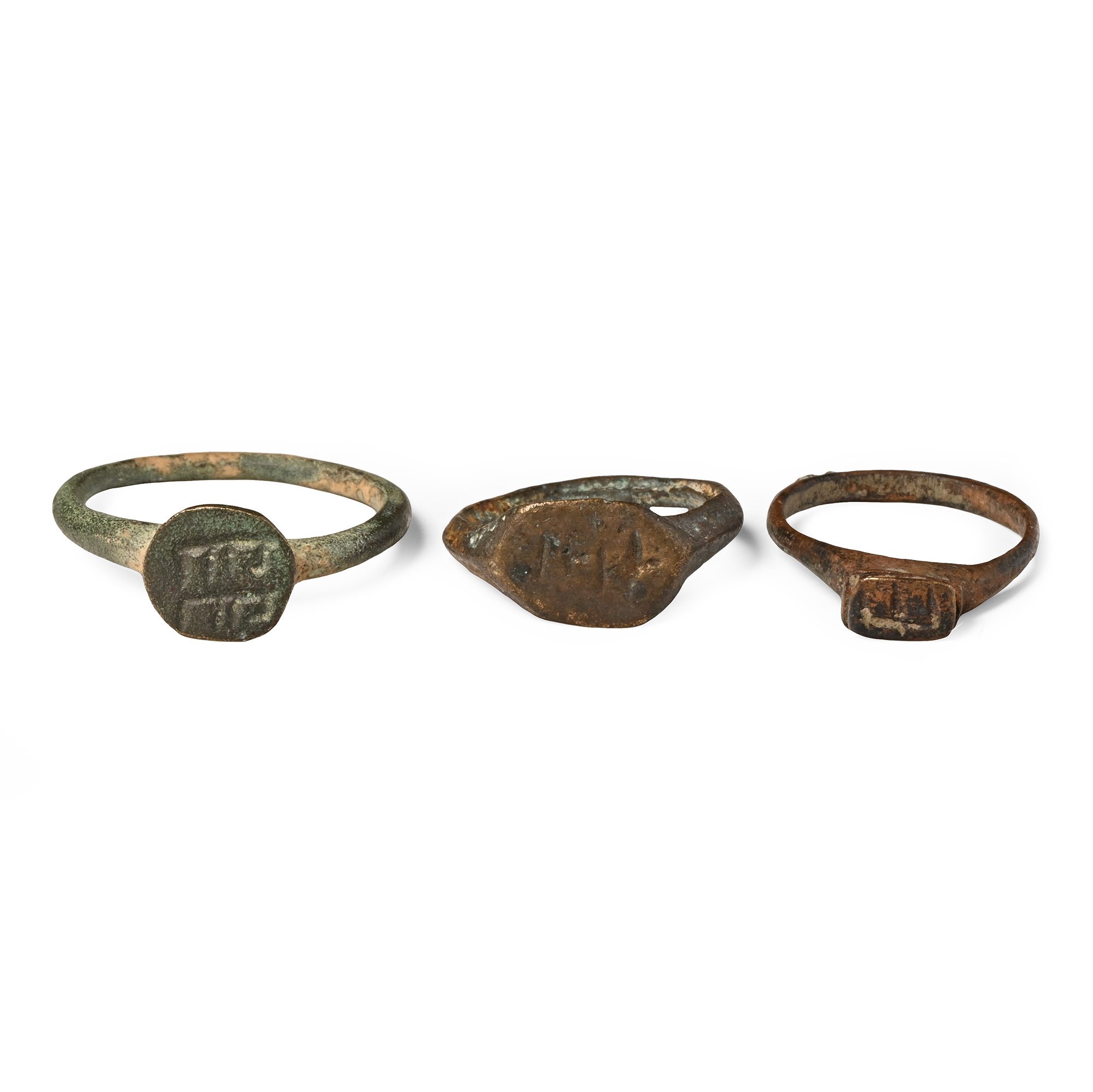 Western Asiatic Inscribed Bronze Ring Group