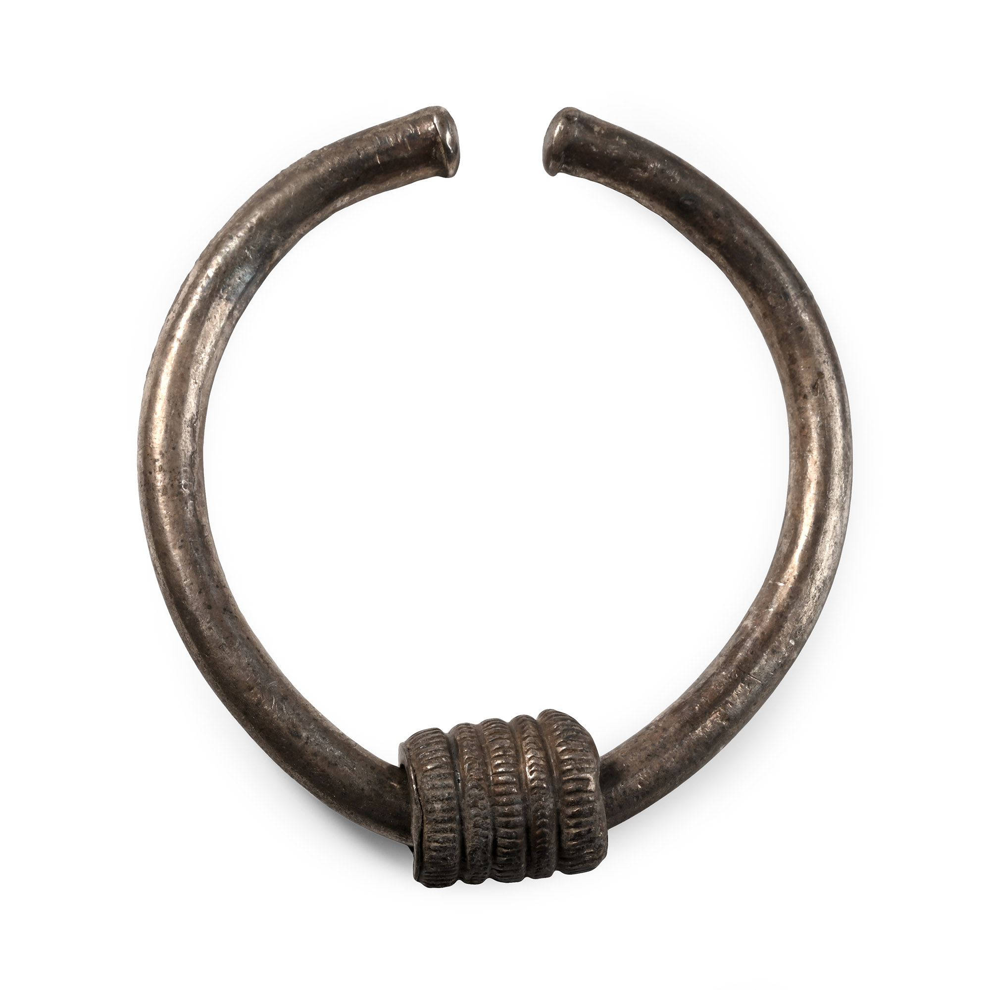 Large Lydian Silver Bar Bracelet
