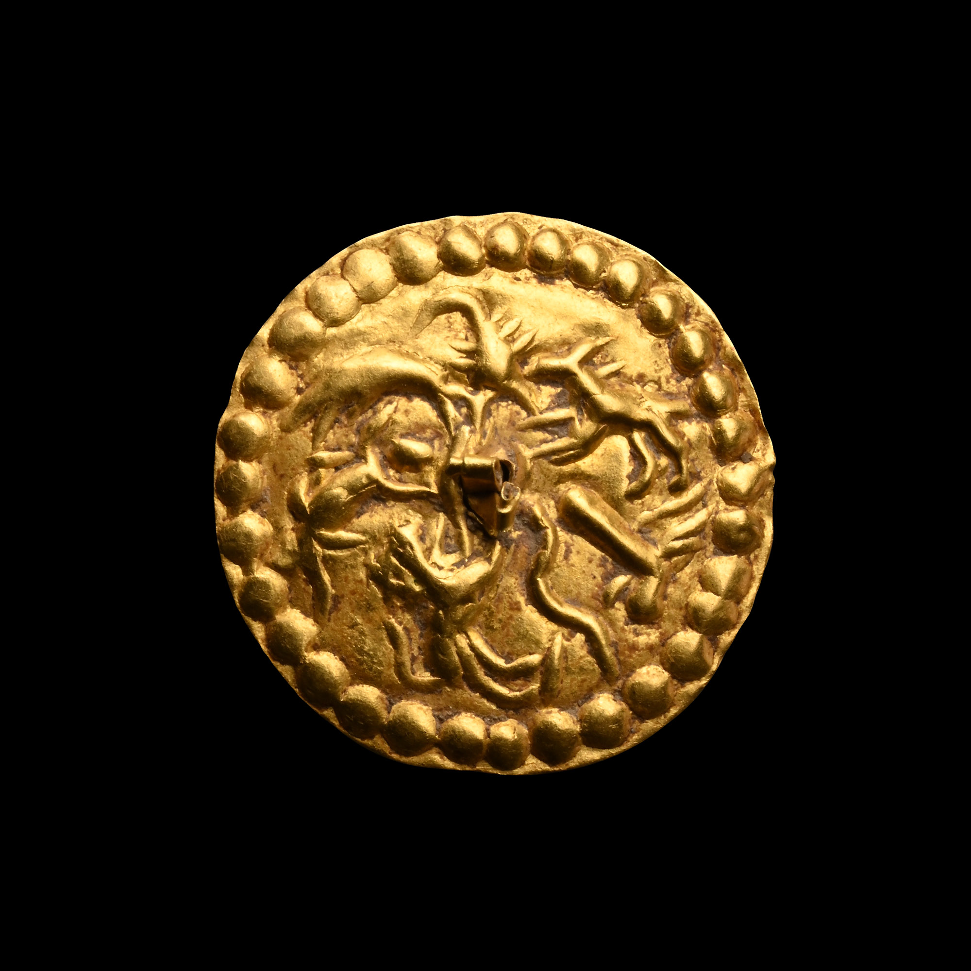 Roman Gold Applique with Magical Symbols