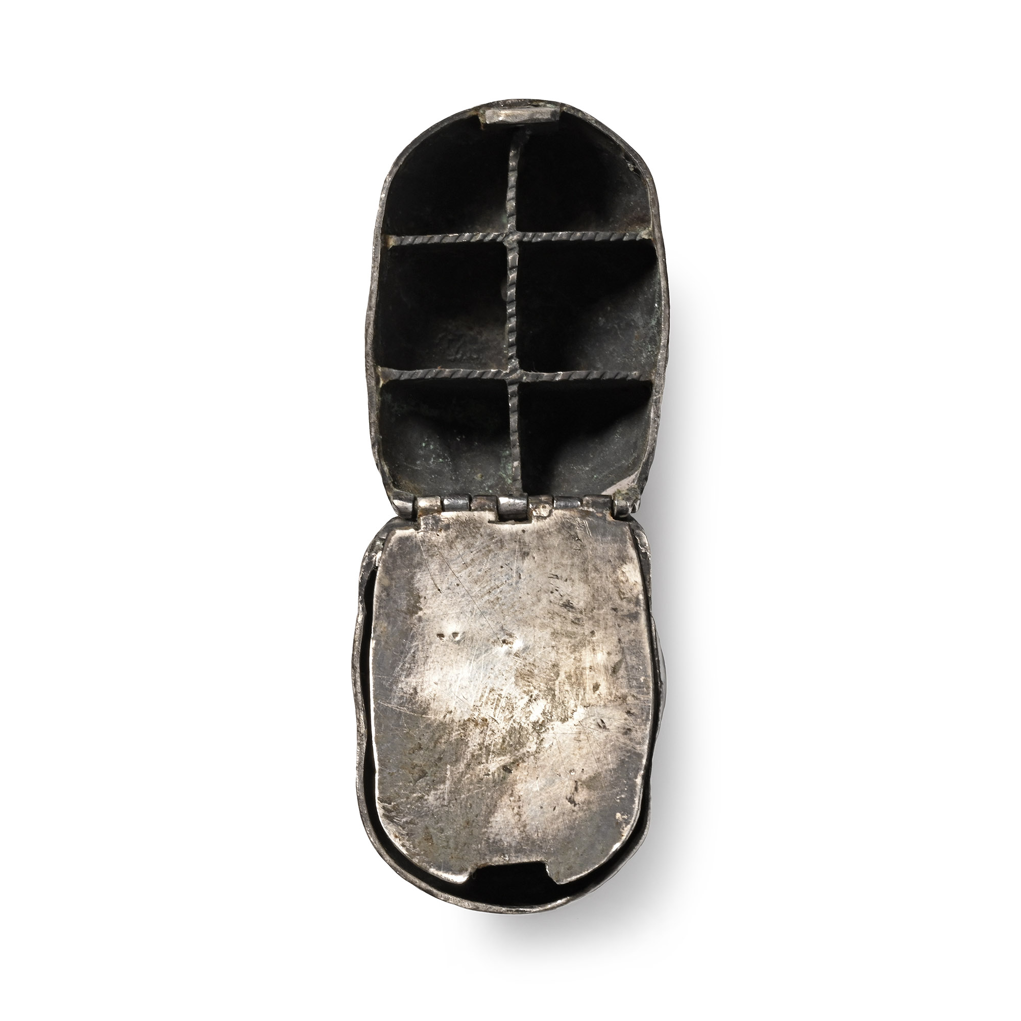 Silver Memento Mori Skull Pomander