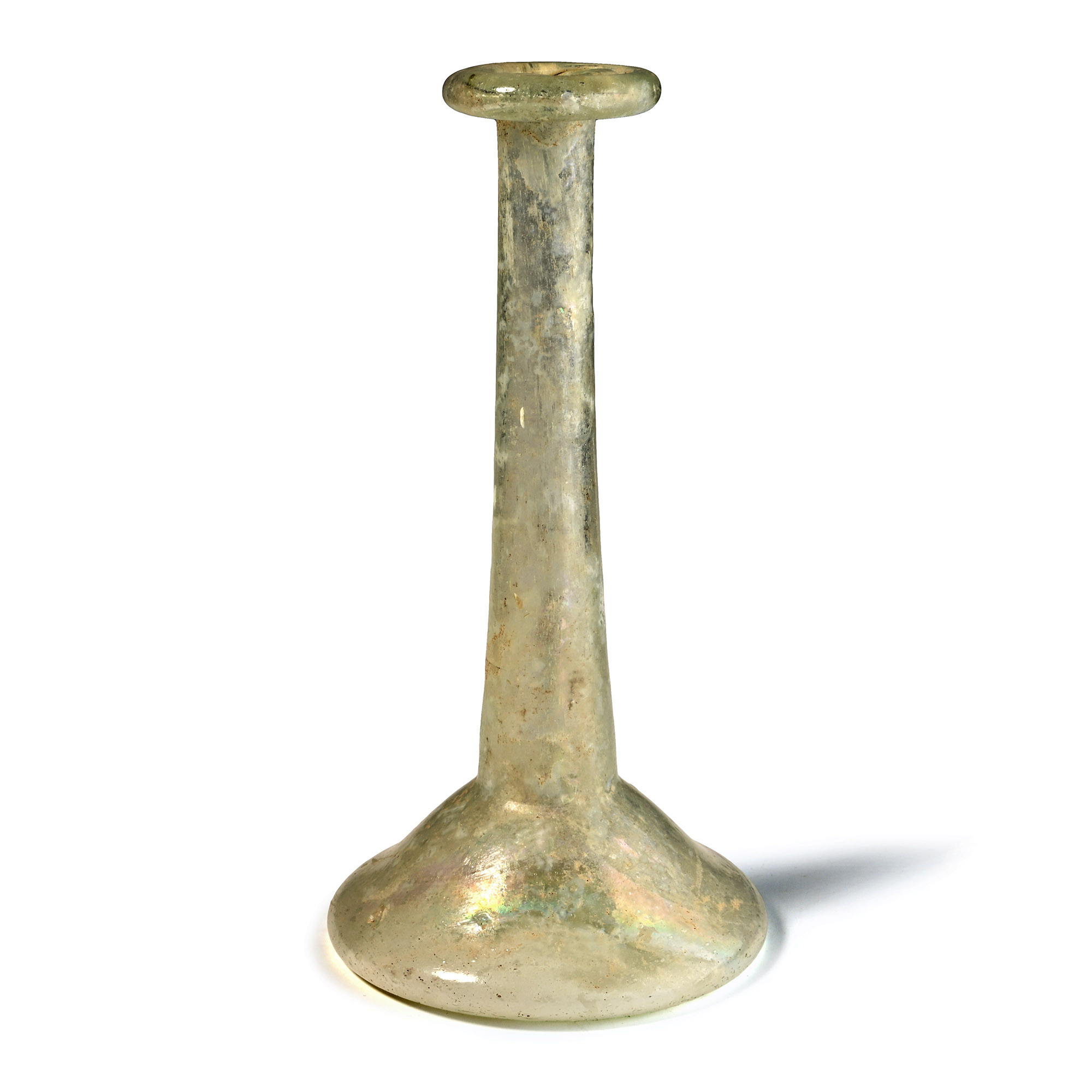 Roman Tall Glass Flask