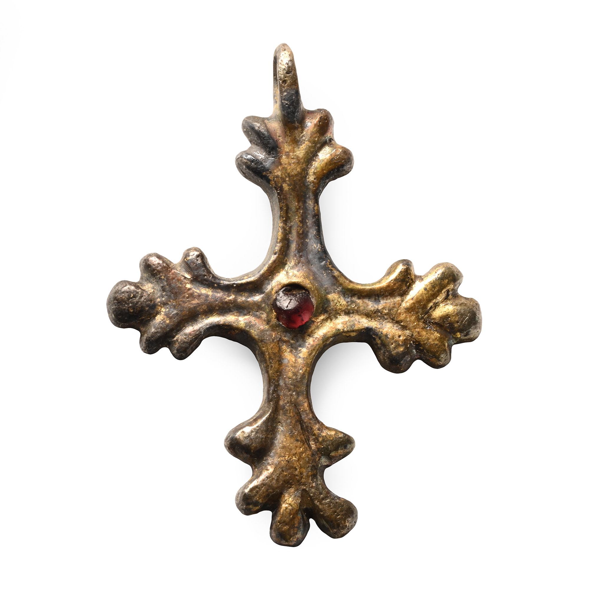 Medieval Silver-Gilt Cross Pendant