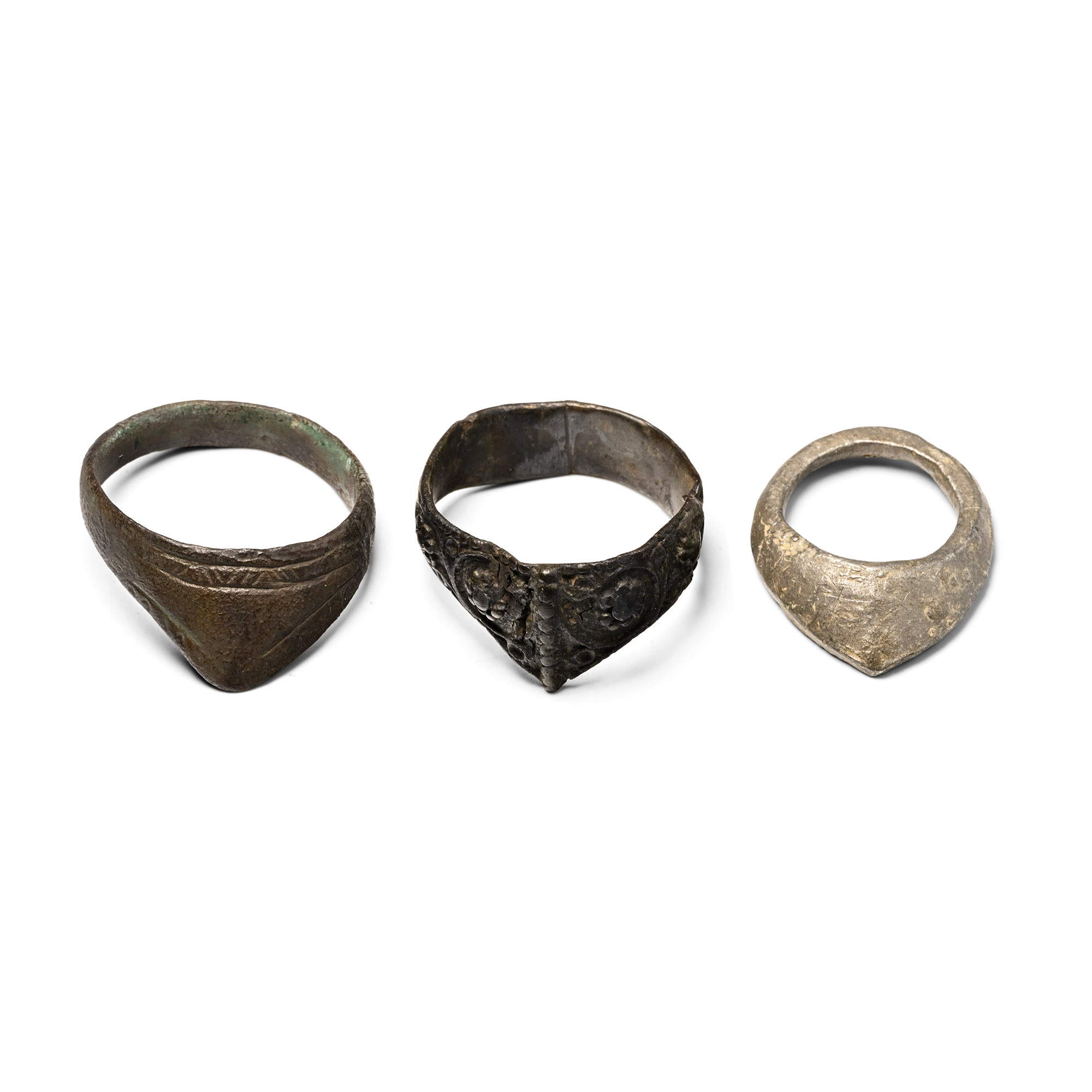 Byzantine Bronze Archer's Thumb Ring Group