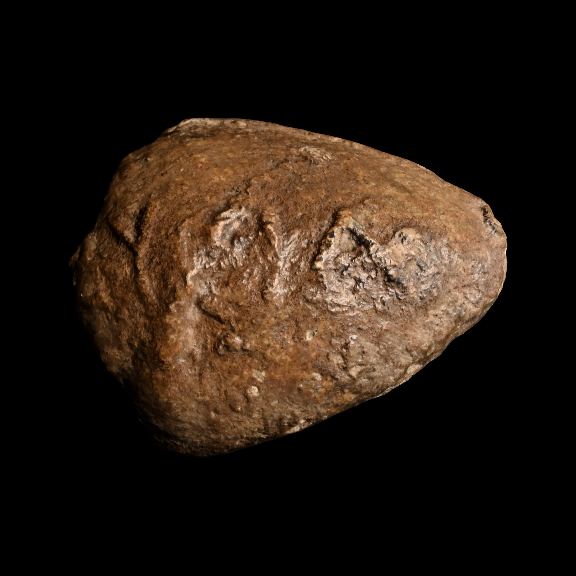 Greek Macedonian Inscribed Impacted Lead Slingshot