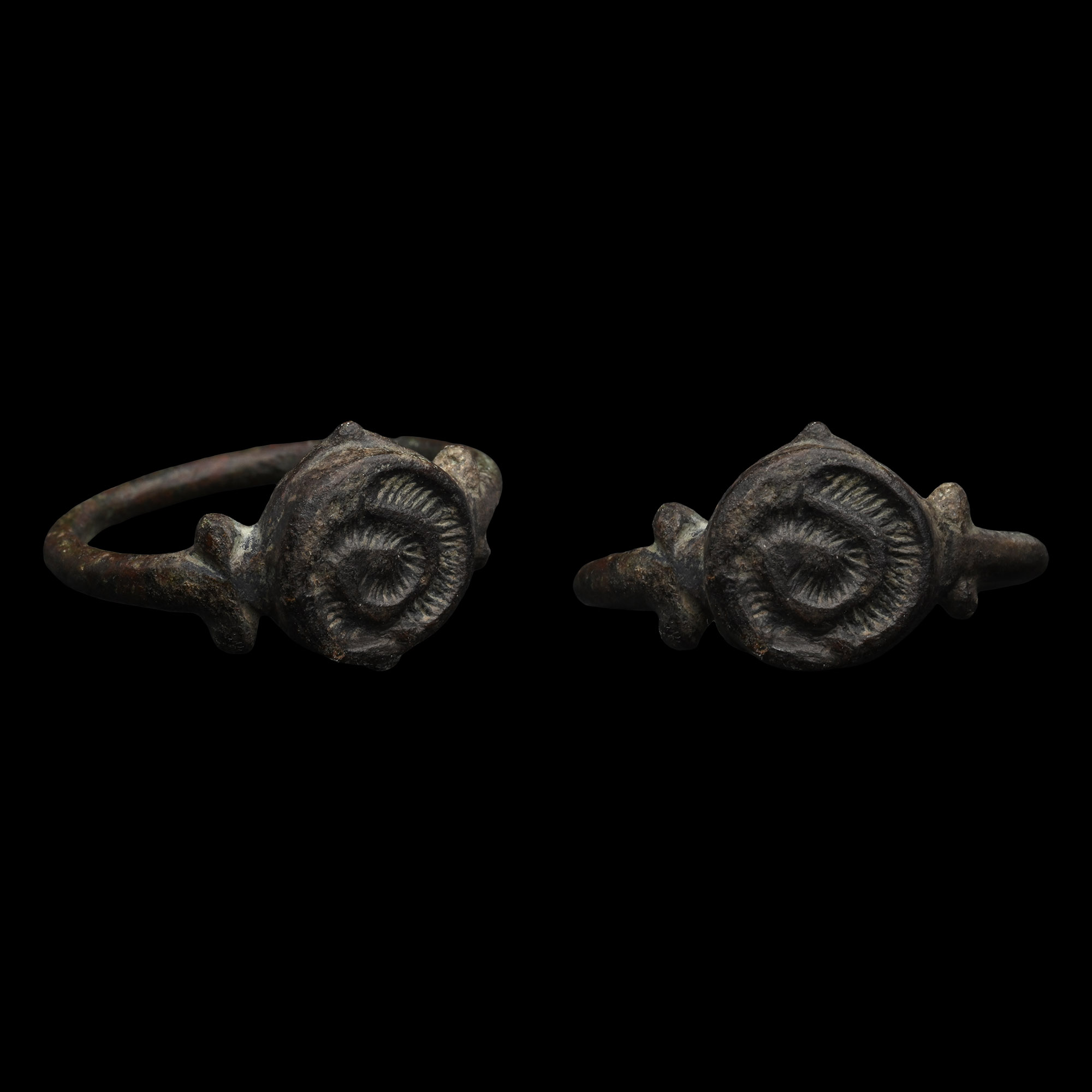Roman Bronze Ring with Animal