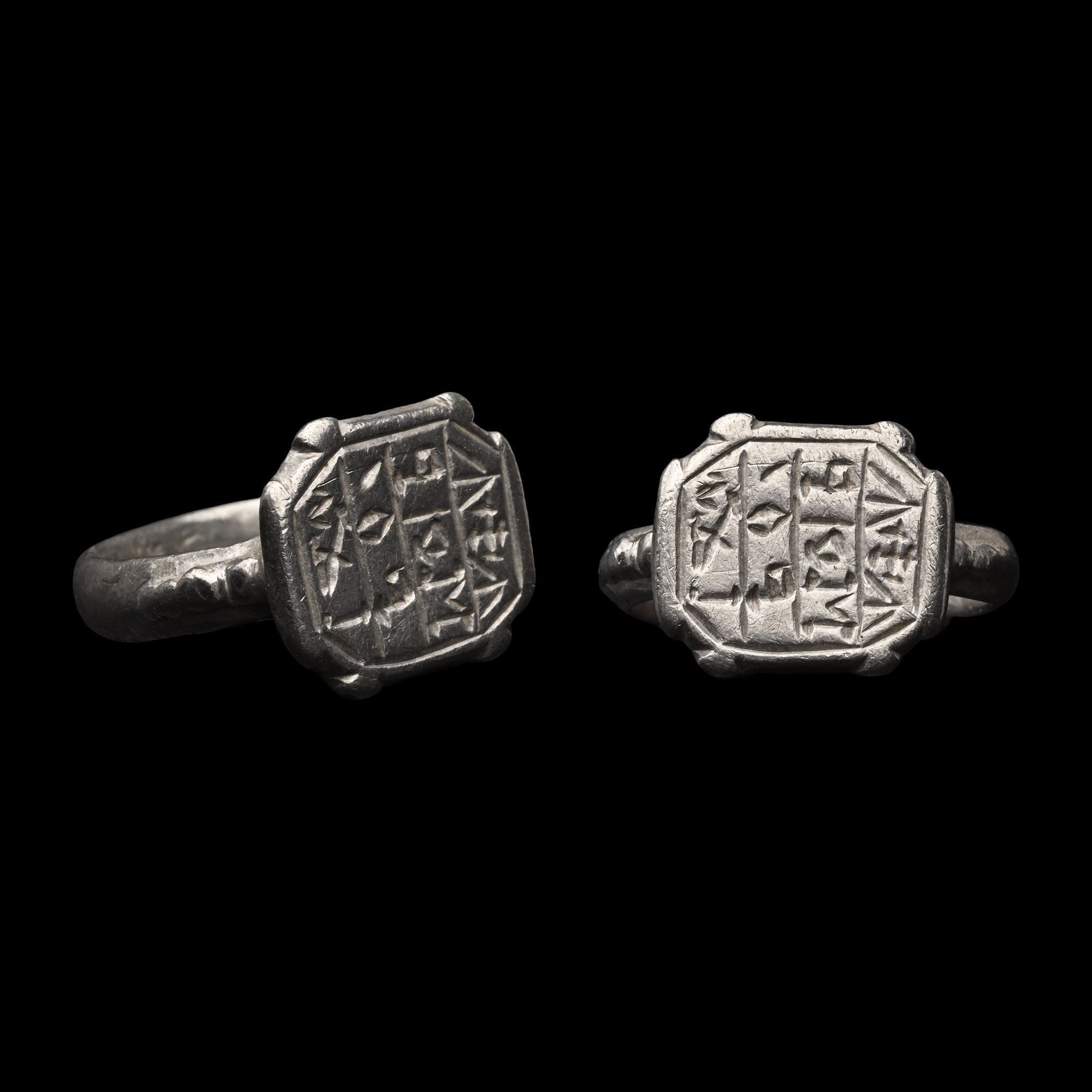 Post Medieval Silver Ring with Symbols