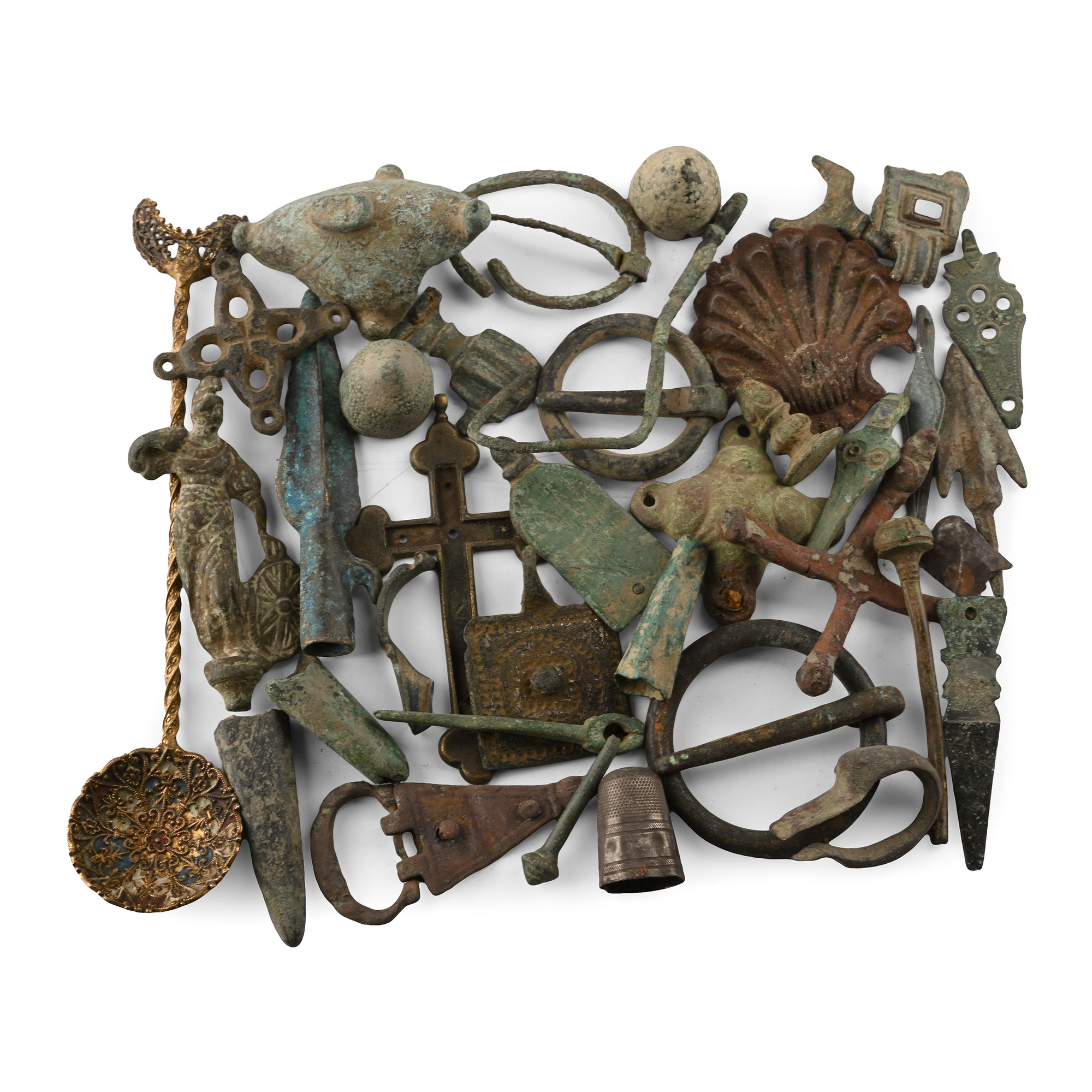 Medieval and Other Bronze Artefact Group