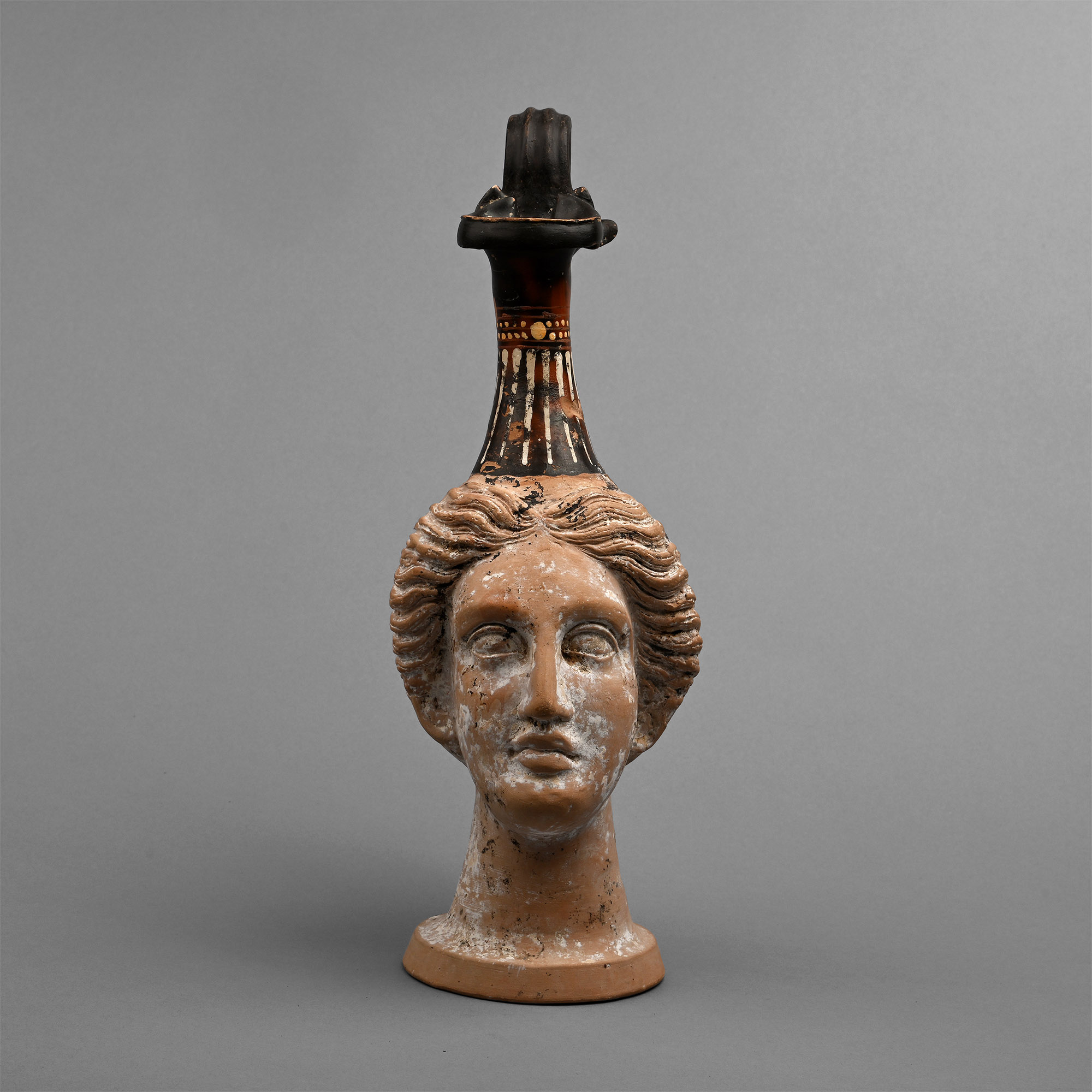 Gnathian Plastic Vase in the Shape of a Woman