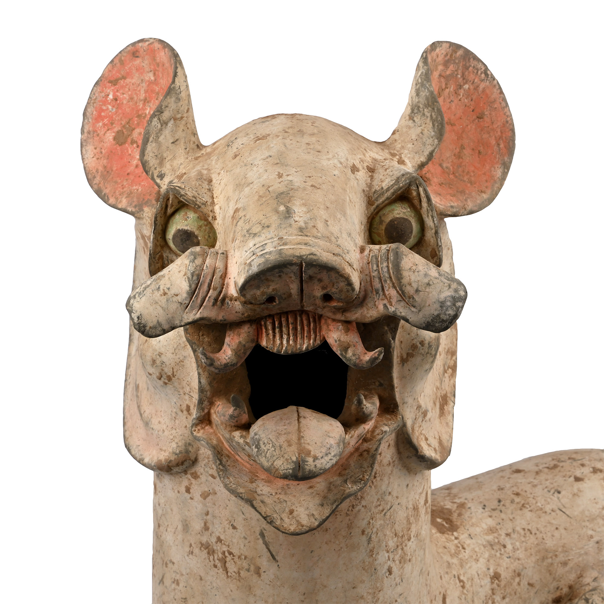 Life-Size Chinese Han Tomb Guardian Terracotta Dog