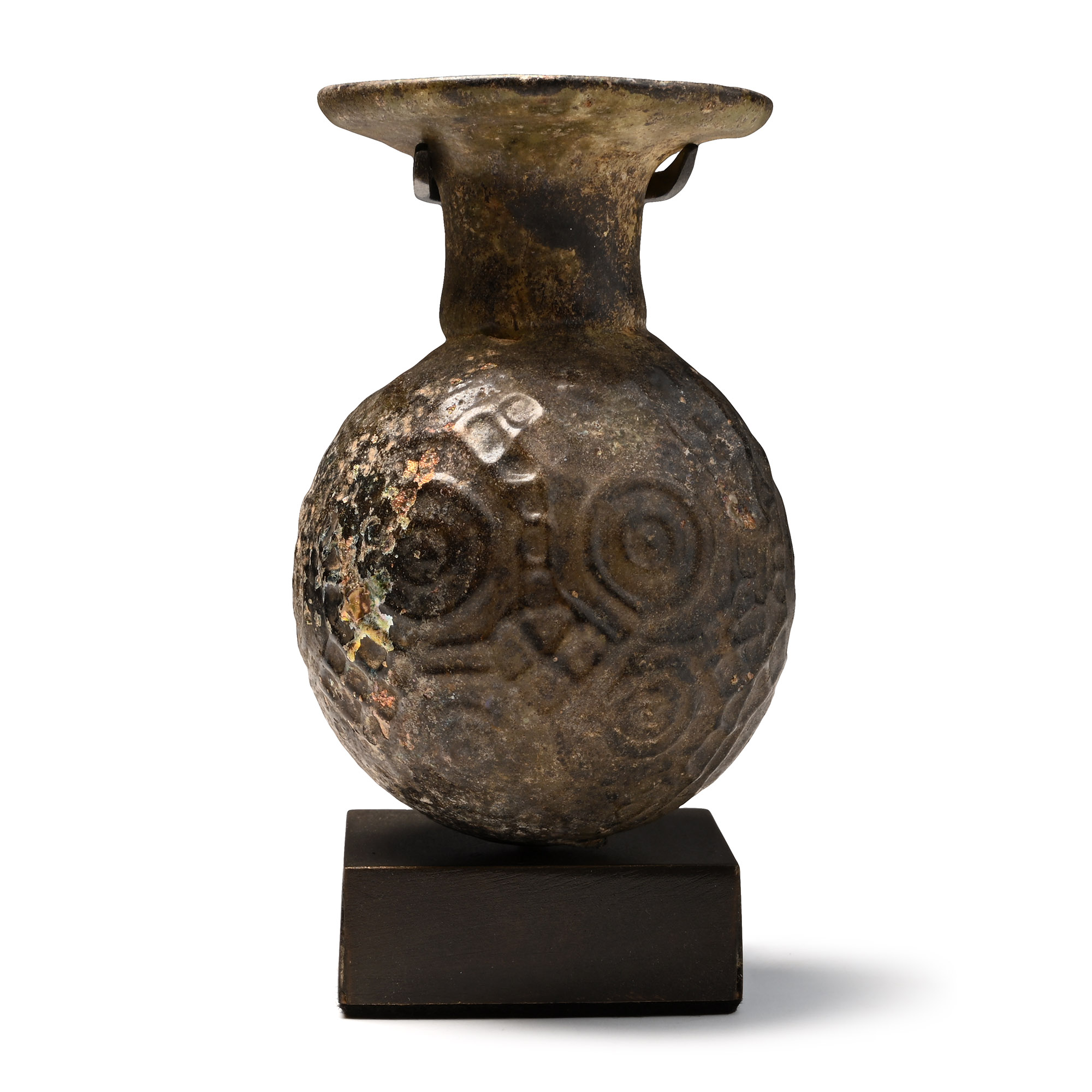 Roman Glass Mould Blown Jar