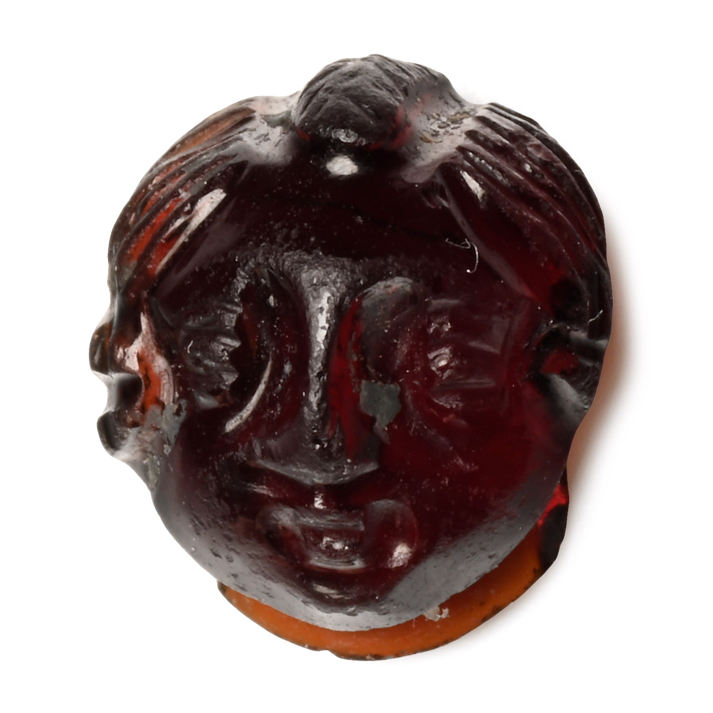 Roman Garnet Cameo of Eros, the Greek God of Love