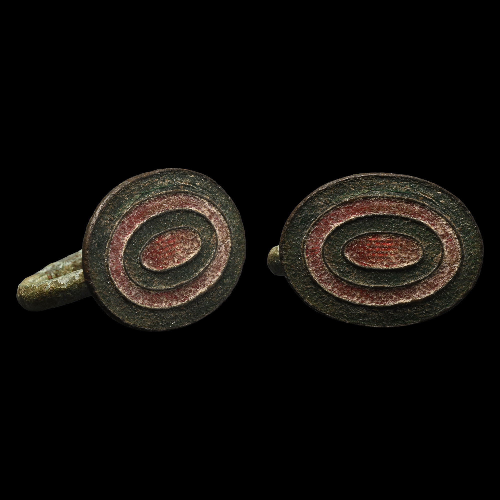 Eastern Medieval Enamelled Bronze Ring