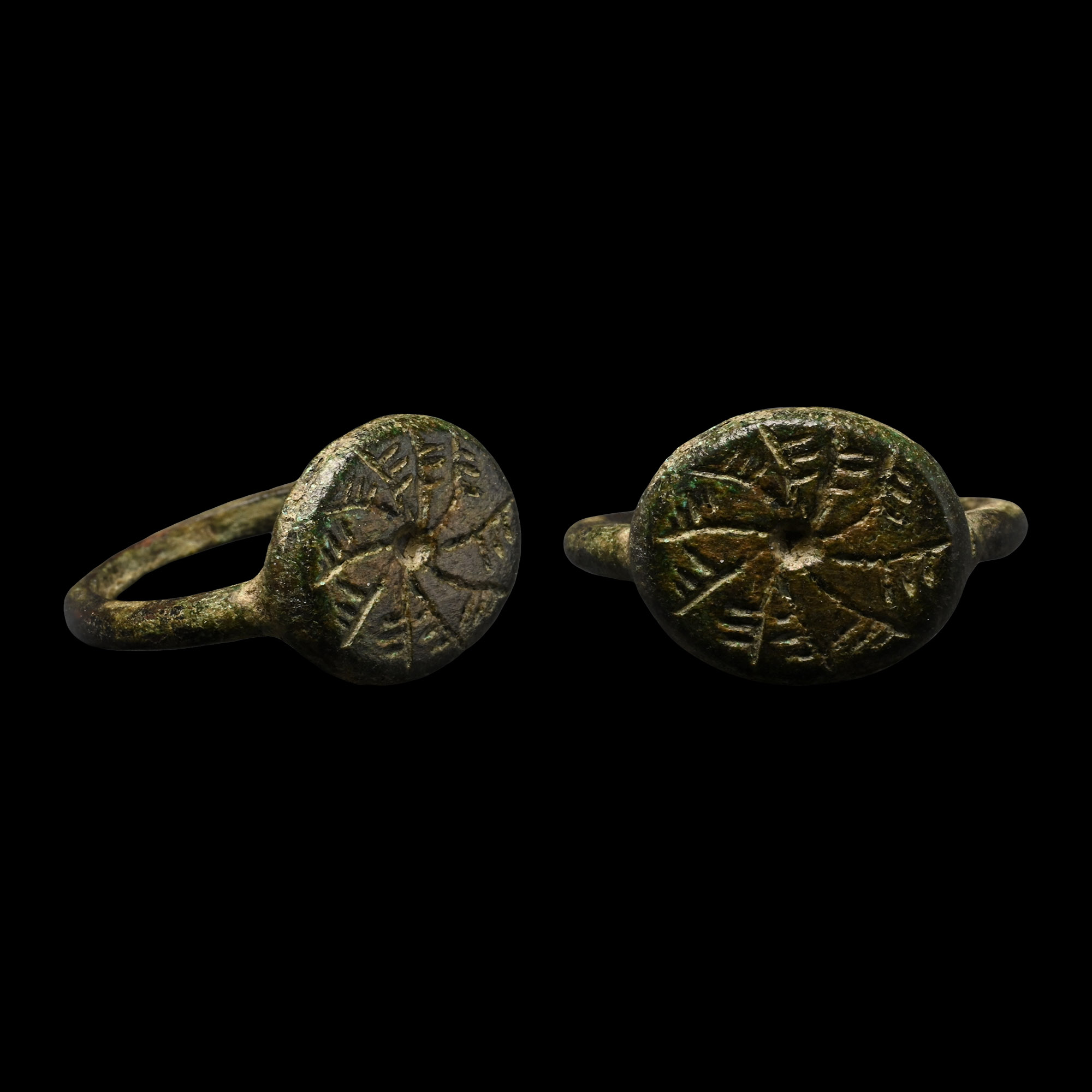 Romano-Celtic Bronze Ring with Tree of Life