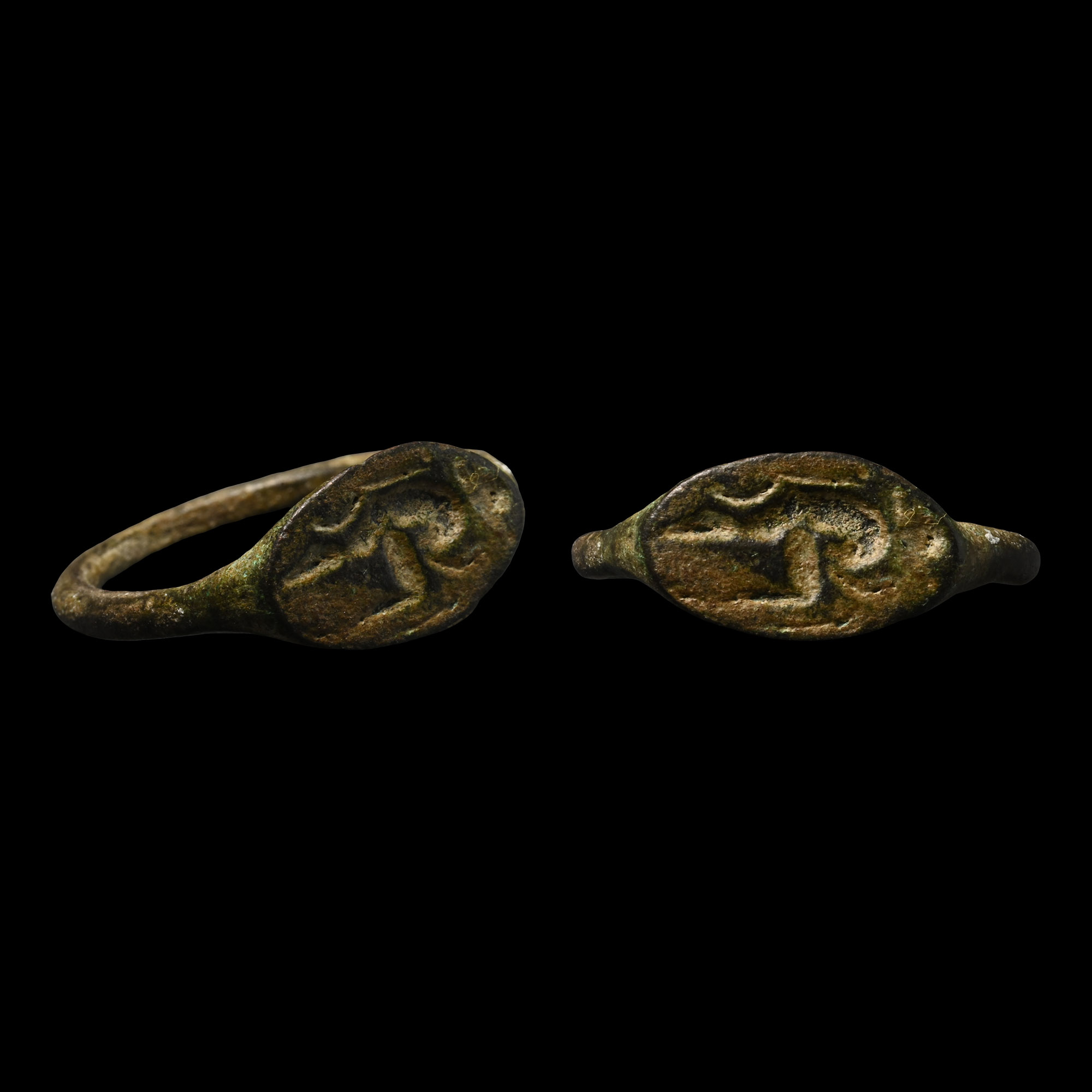Eastern Medieval Ring with Figure