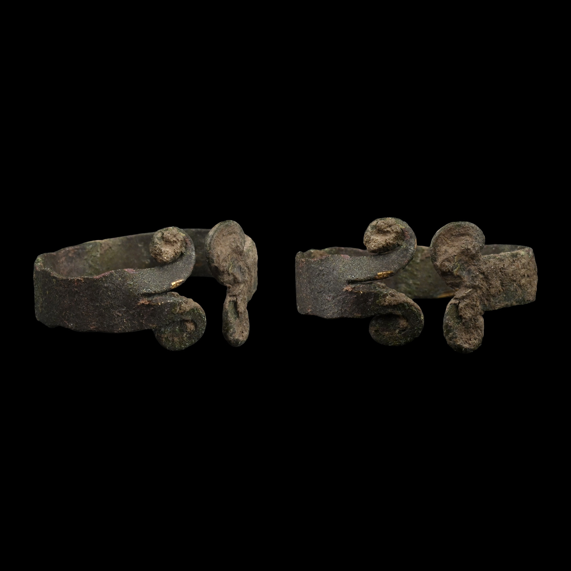 Bronze Age Ring with Scrolled Terminals