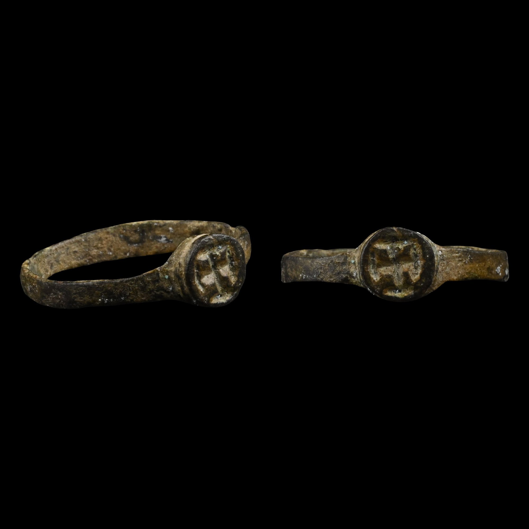 Merovingian Child's Ring with Cross