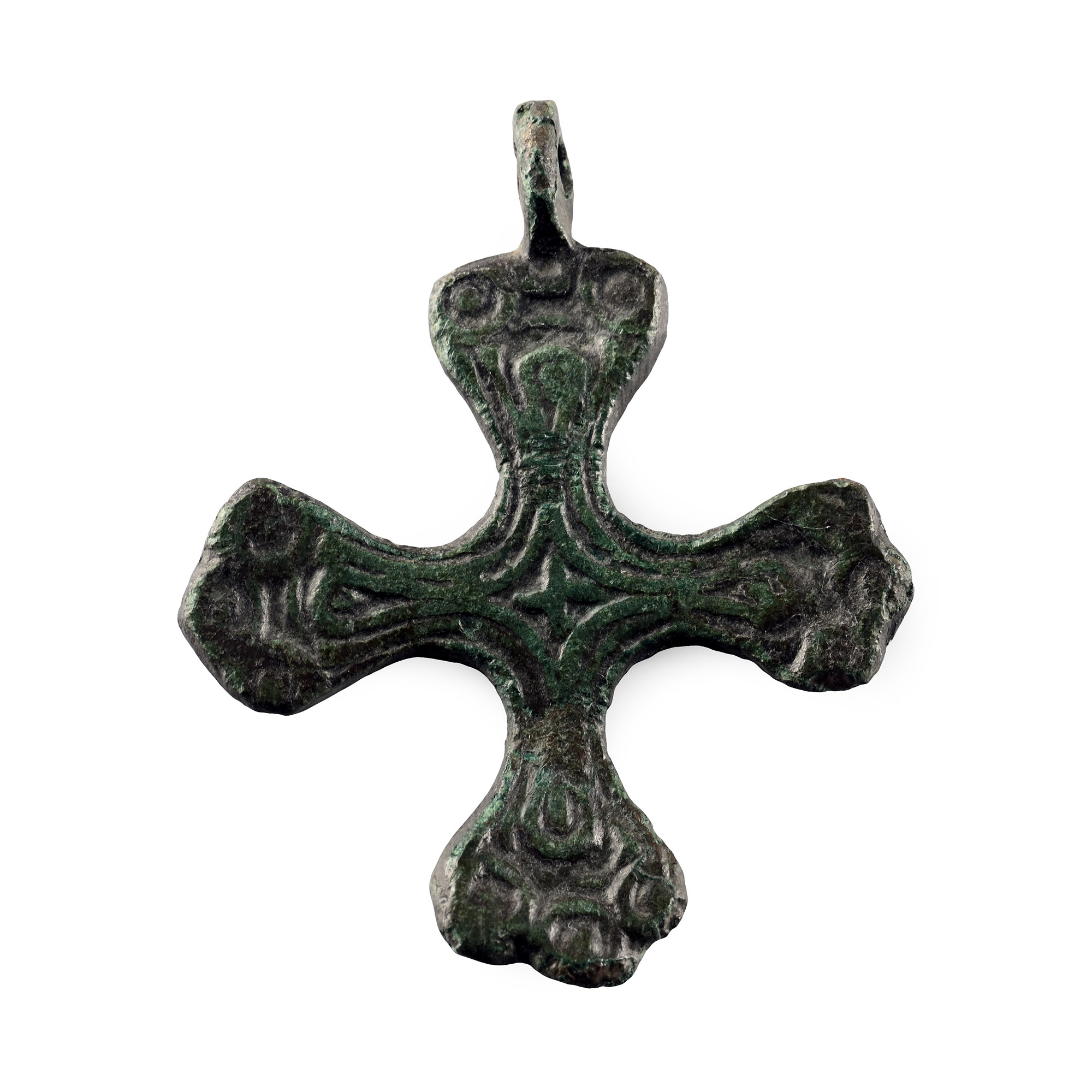 Viking Period Bronze Cross Pendant