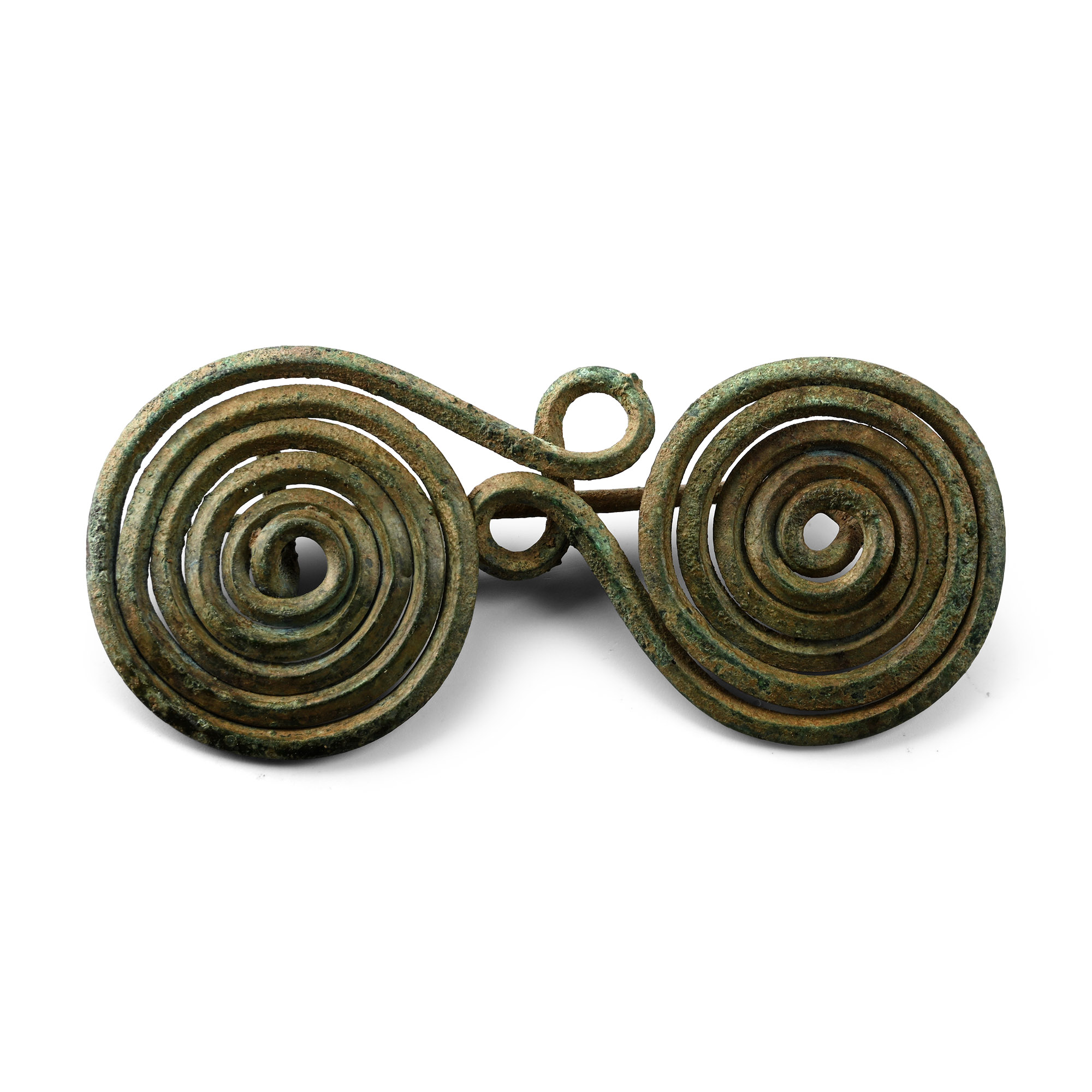 Greek Bronze Spiral Fibula