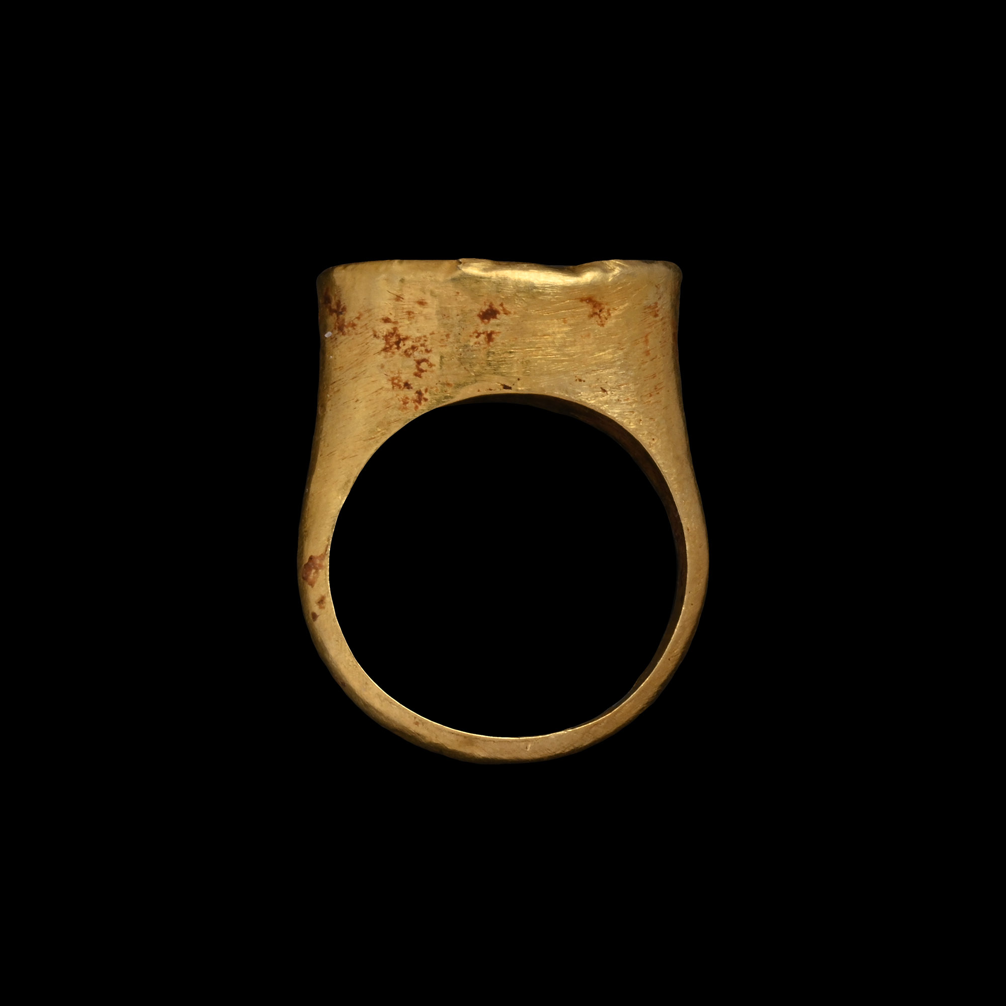 Roman Gold Ring with Greek Boar Gem